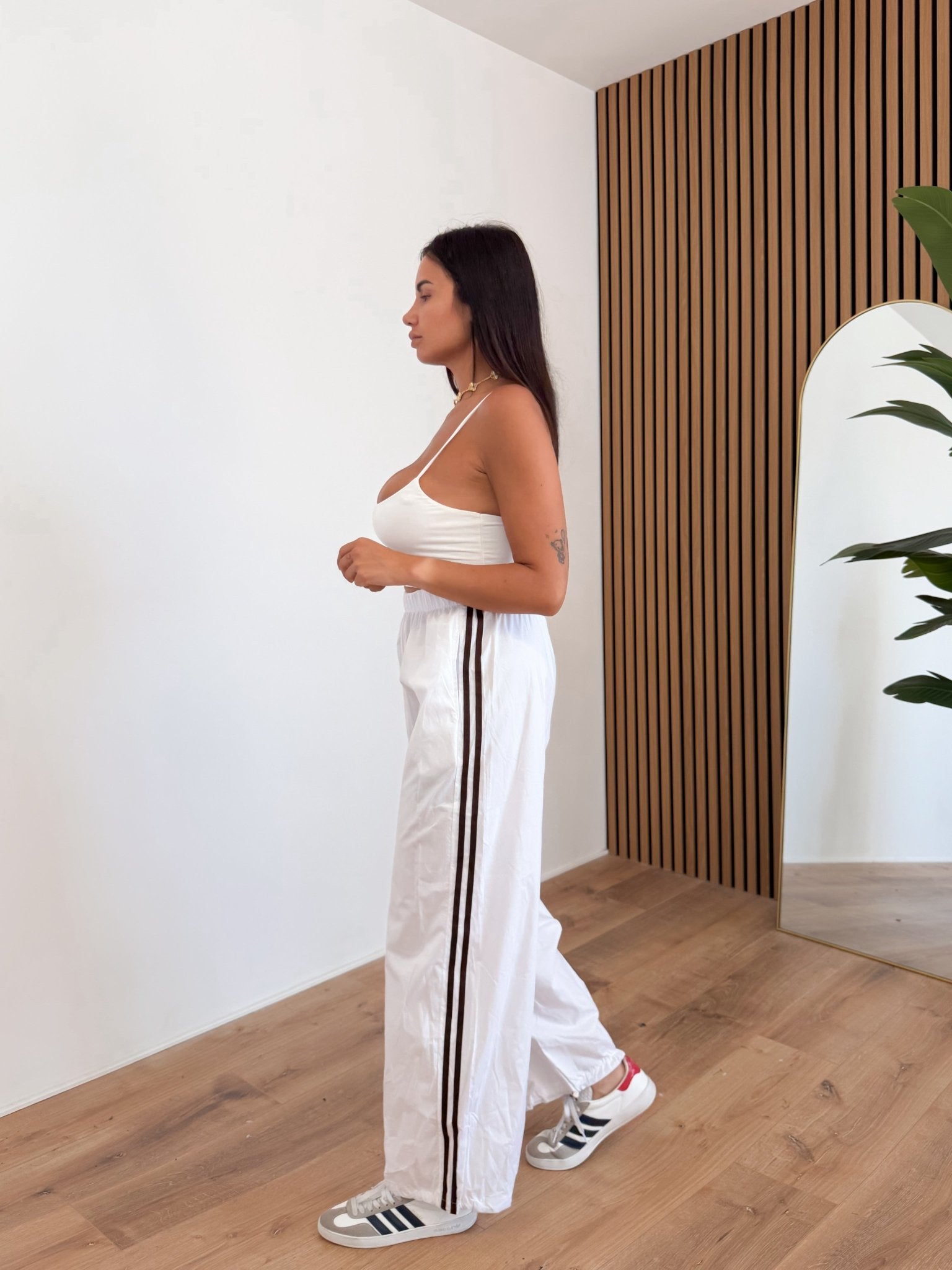 Pantalone Parachute - Bianco - SAINTH