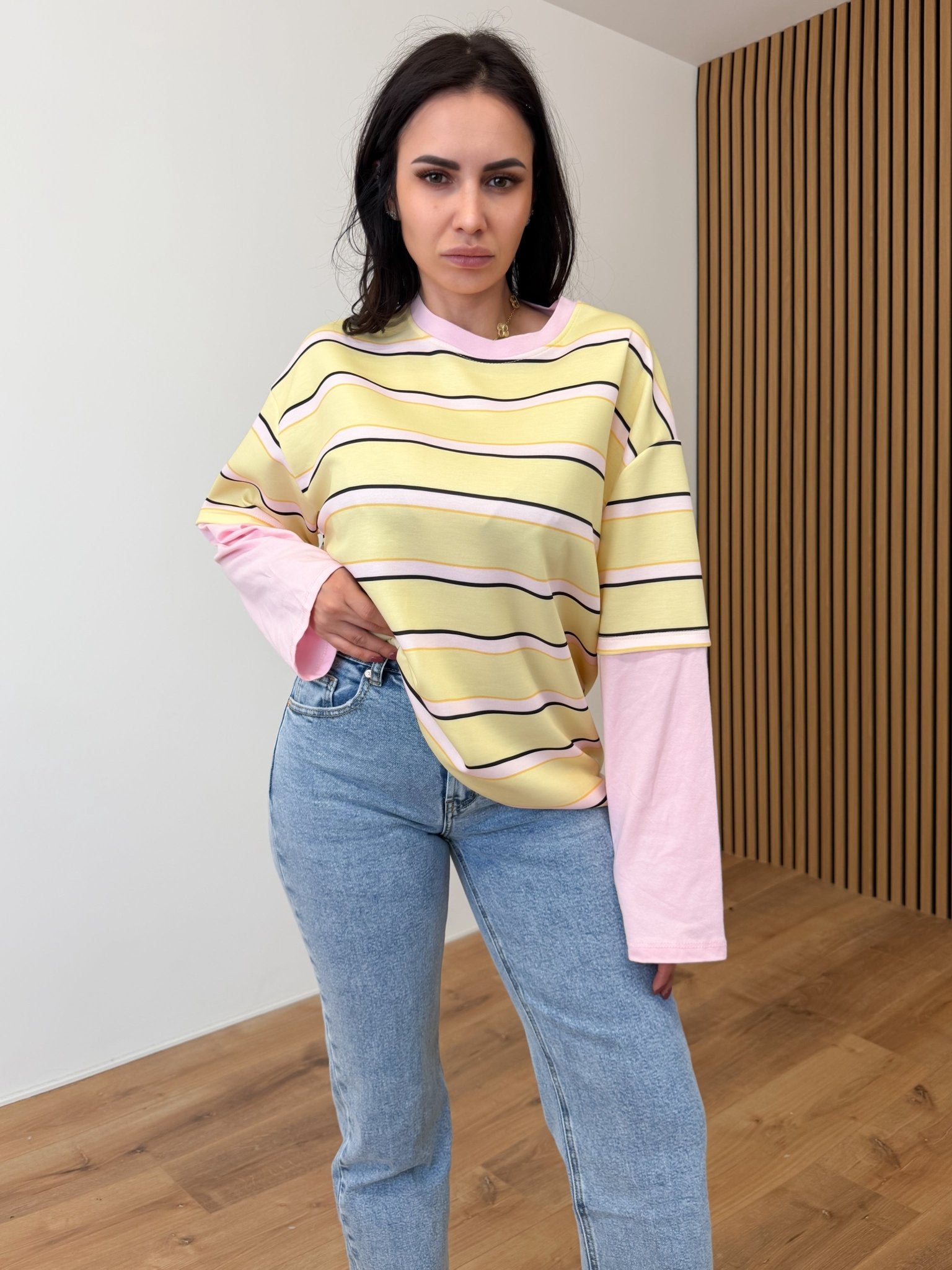 Maglia Skater - Gialla e Rosa - SAINTH