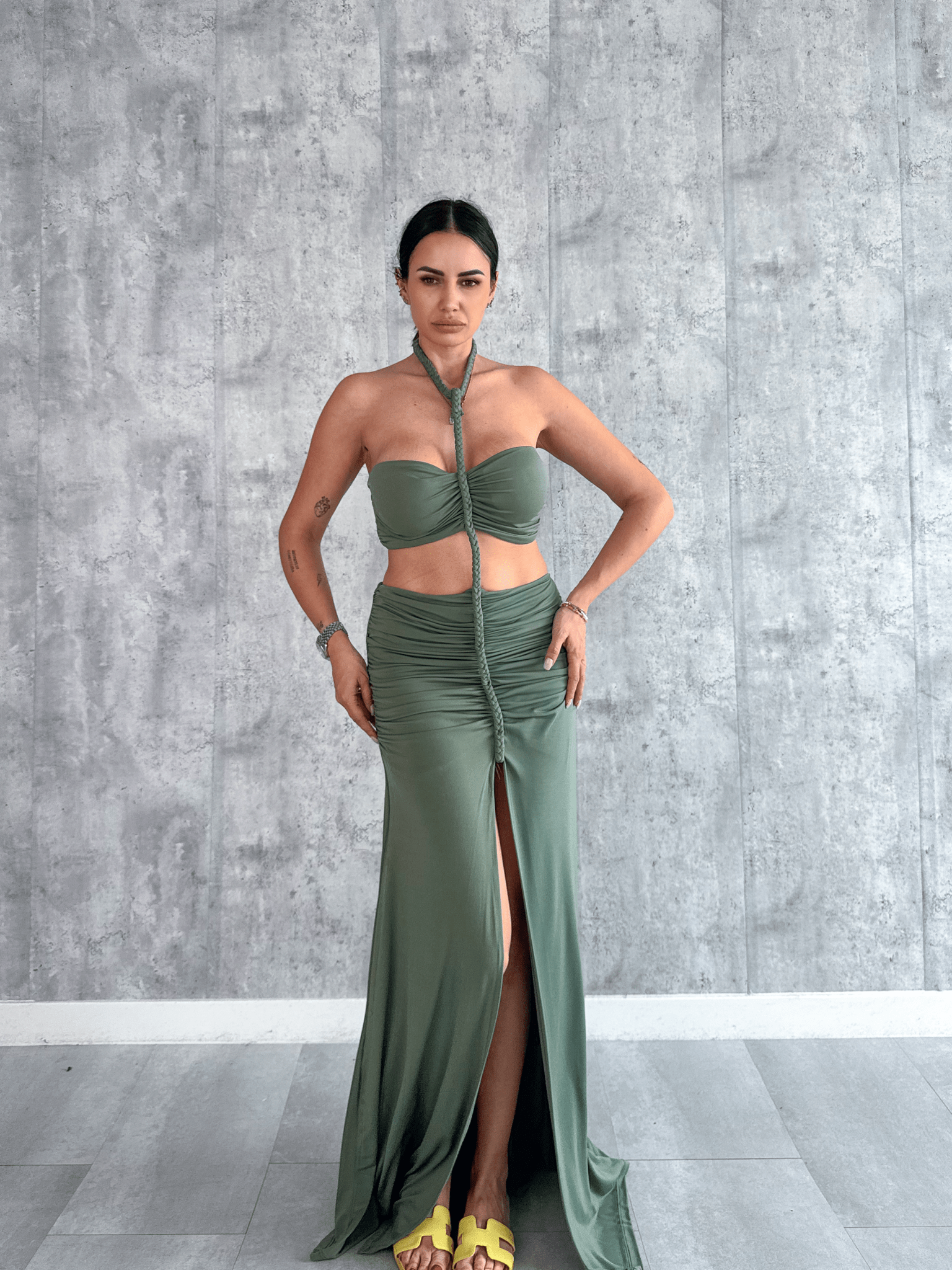 Abito Monotreccia - Army Green - SAINTH