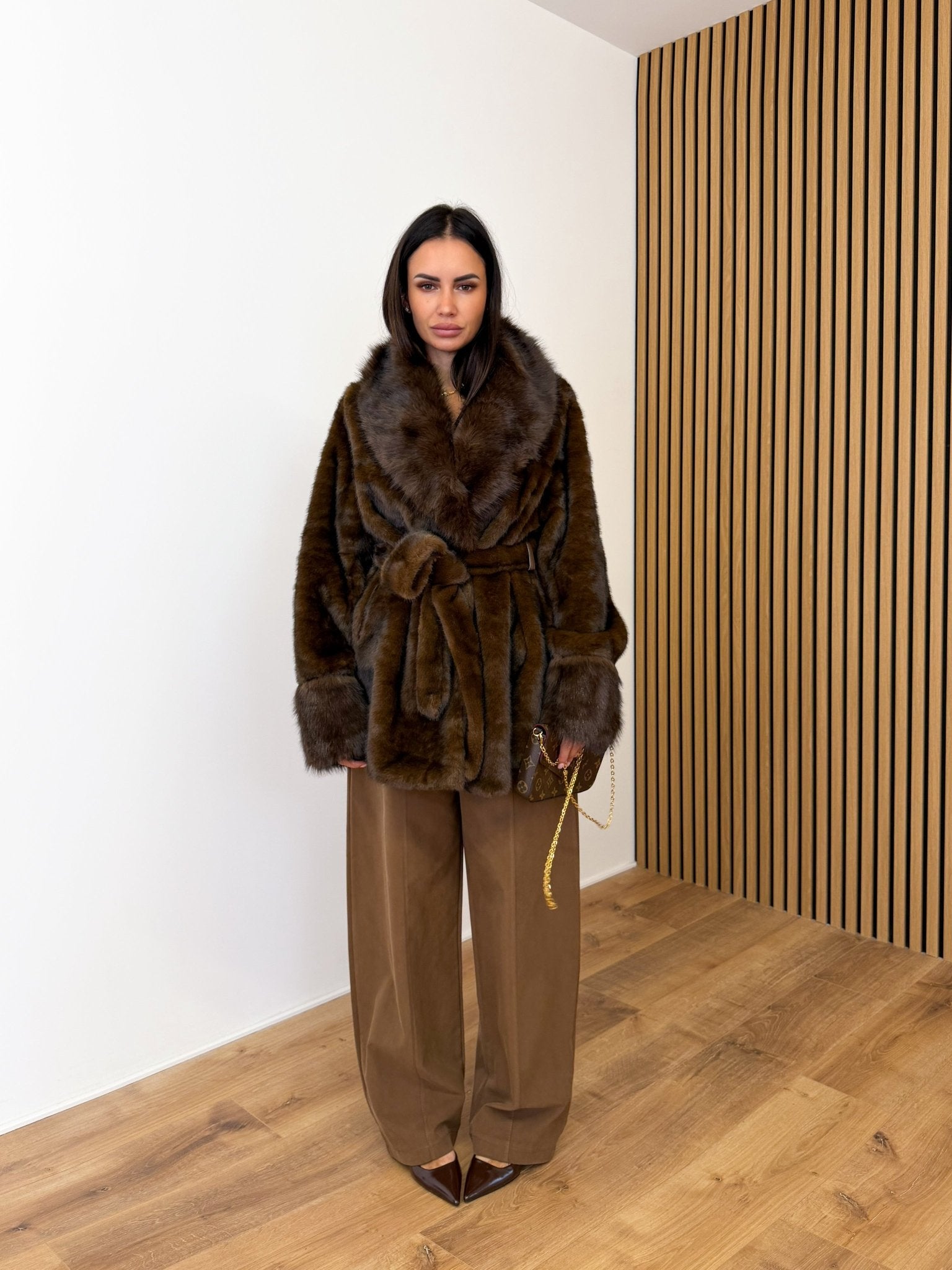 Pelliccia Vulcano - Marrone - SAINTH