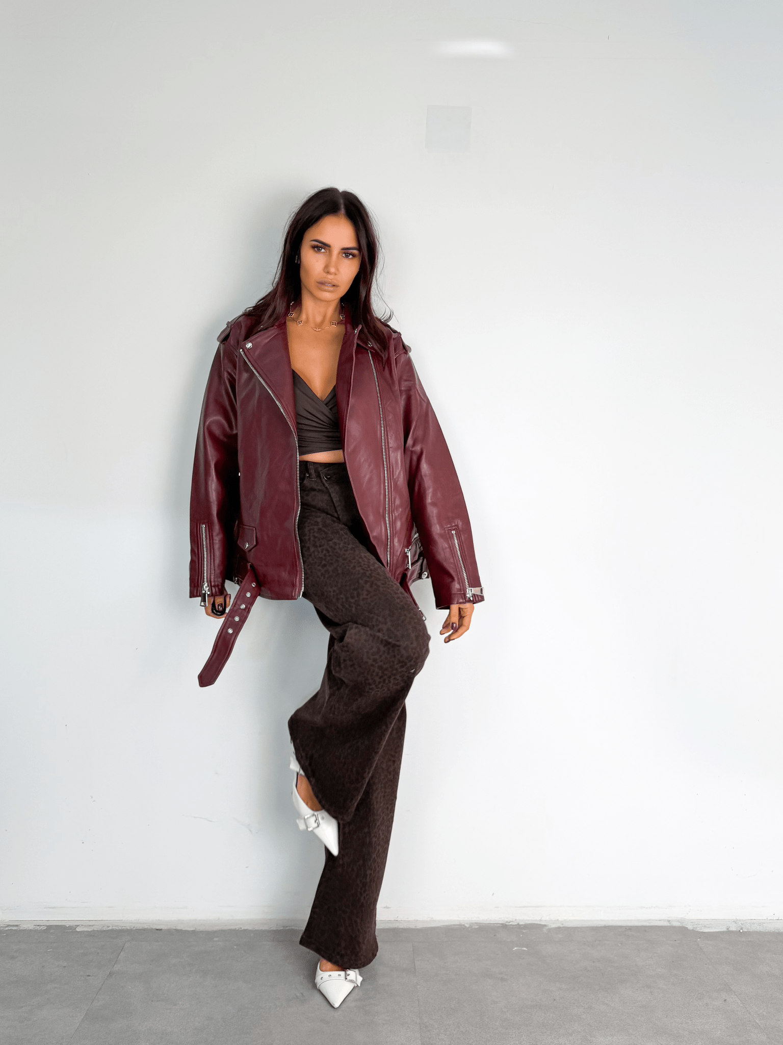 Jeans Graffio - Leopardato Scuro - SAINTH