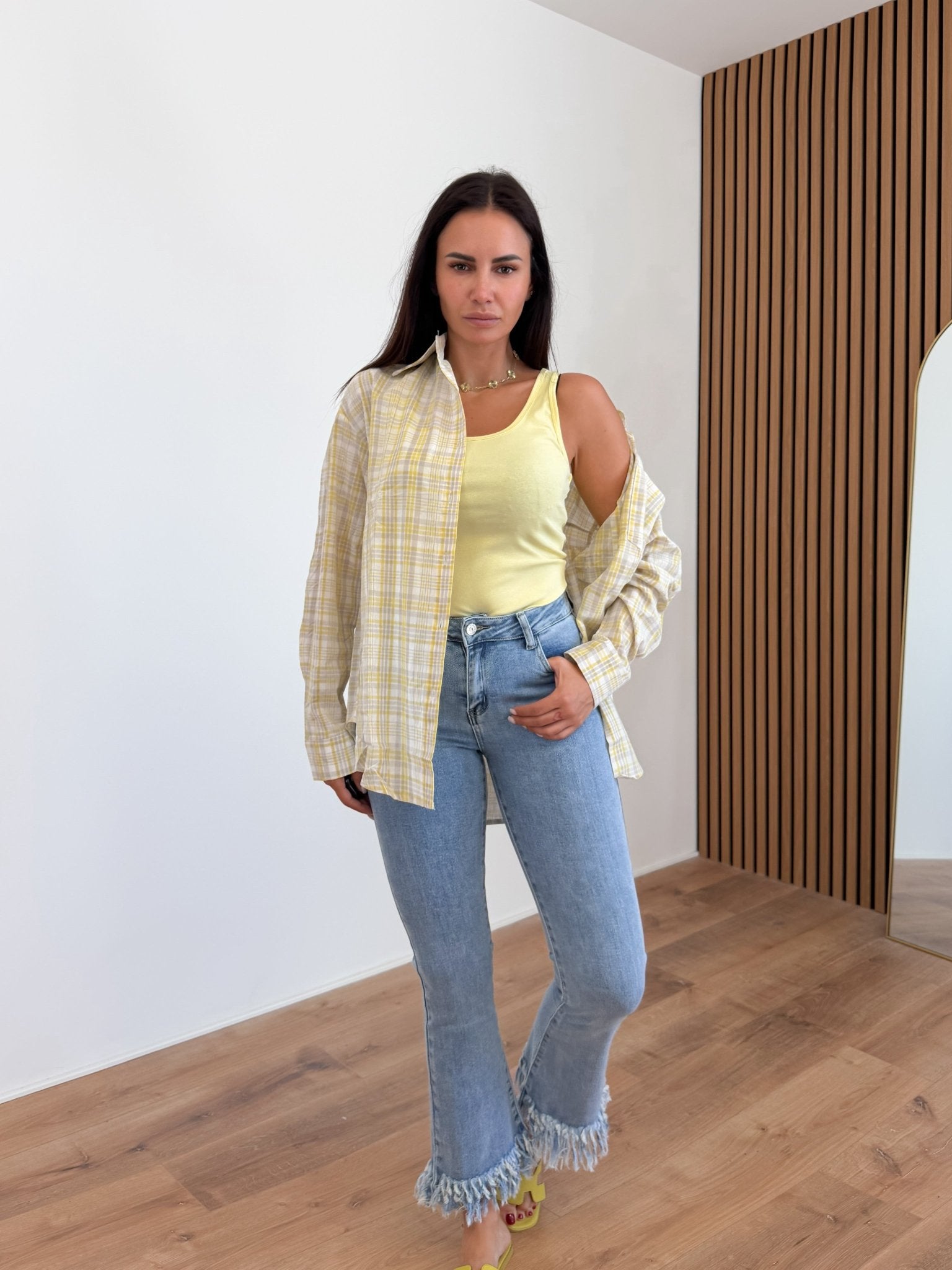 Camicia + Canotta G68074 - Gialla - SAINTH