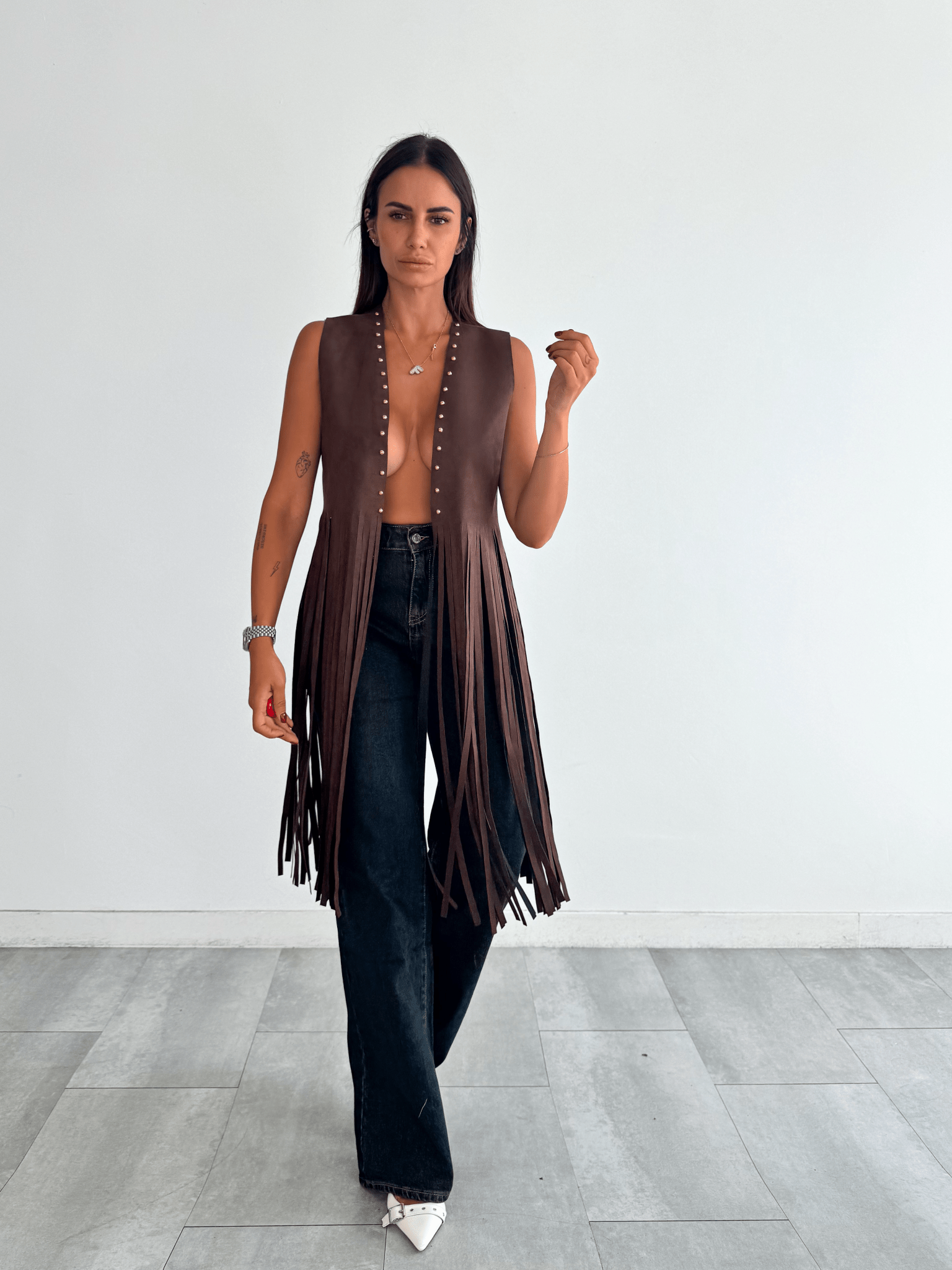 Gilet Spin - Marrone - SAINTH