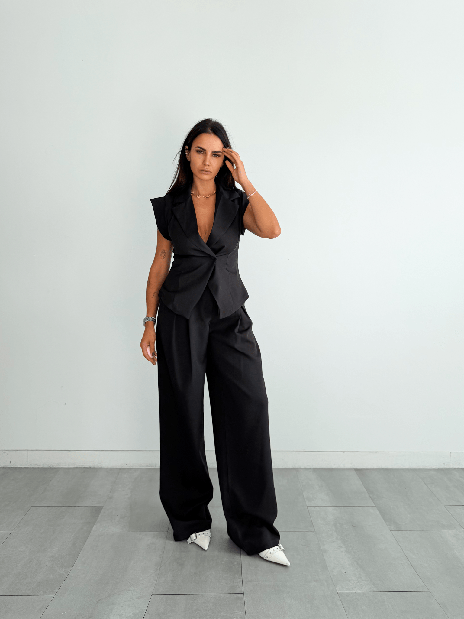 Completo Gilet - Nero - SAINTH