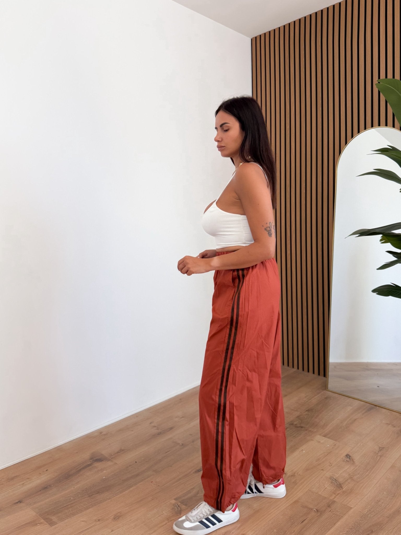 Pantalone Parachute - Coccio - SAINTH