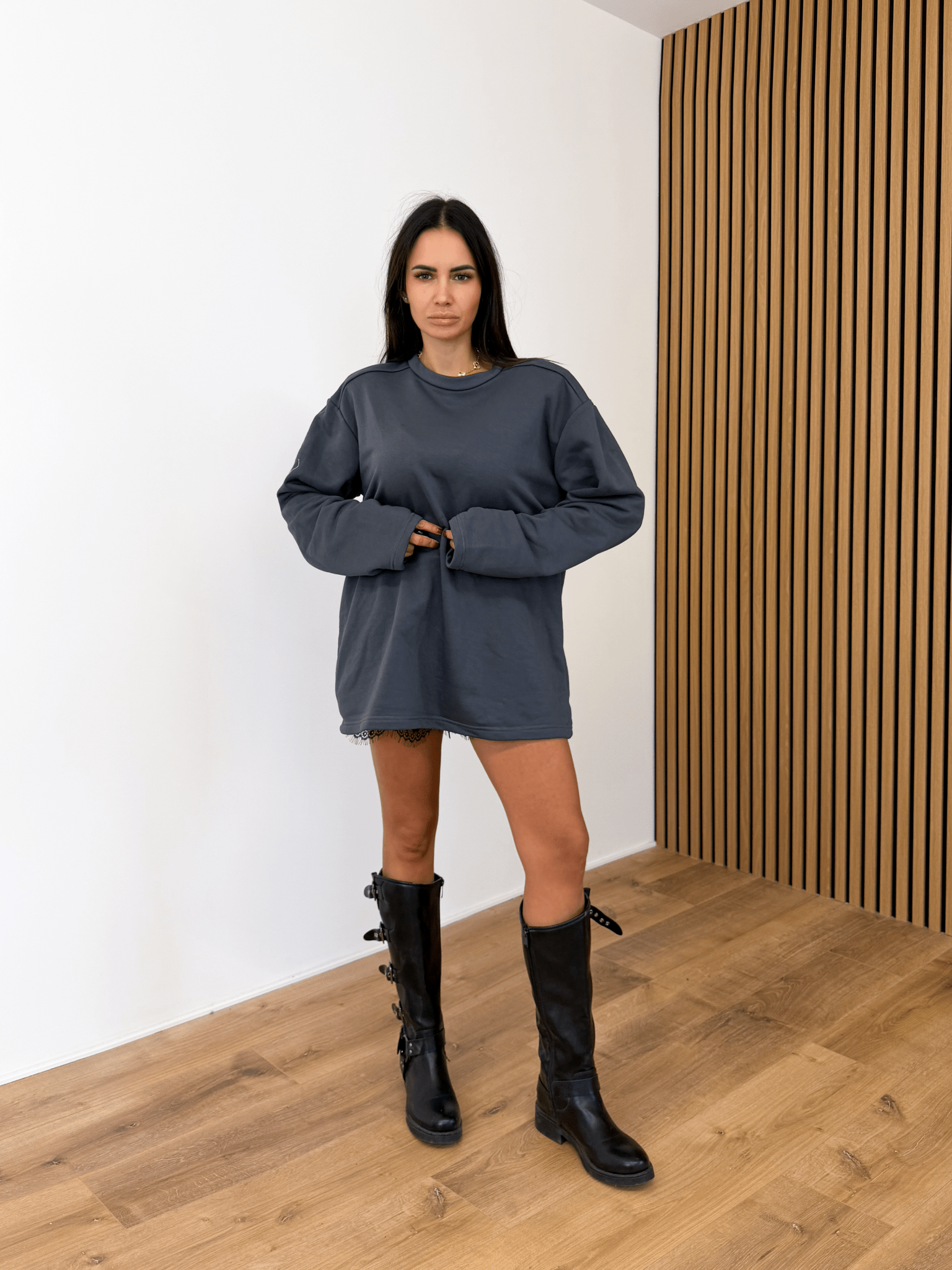 Felpa MaxiSpalle - Grigia - SAINTH