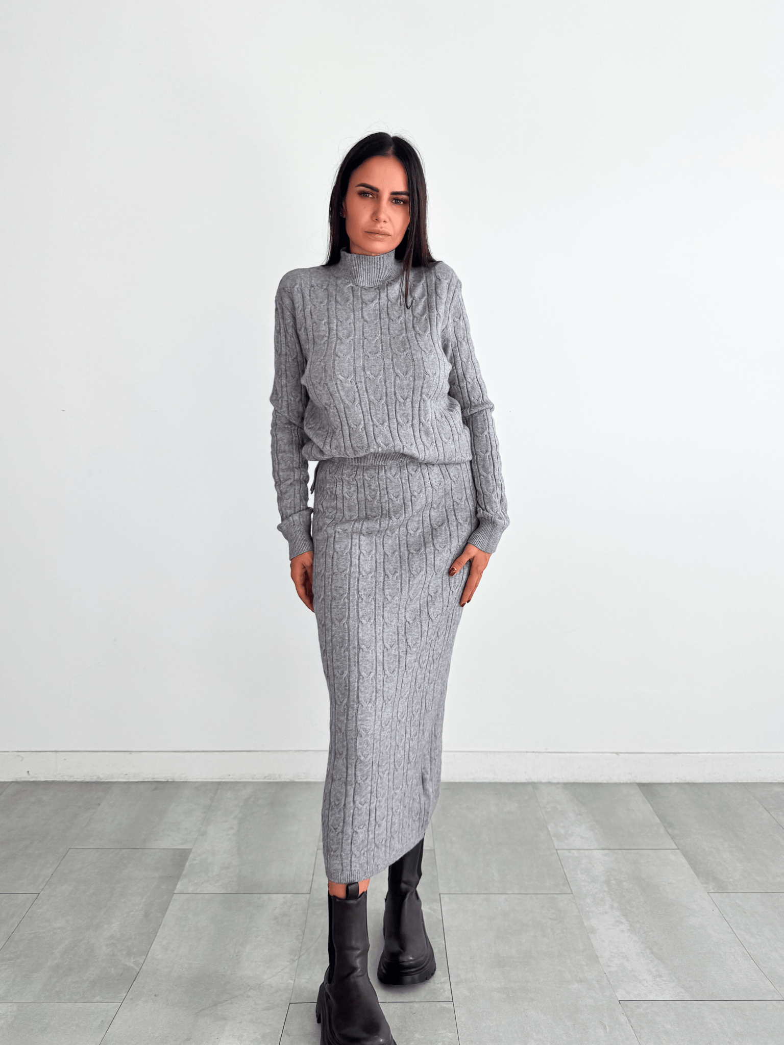 Coordinato Braided - Grigio - SAINTH