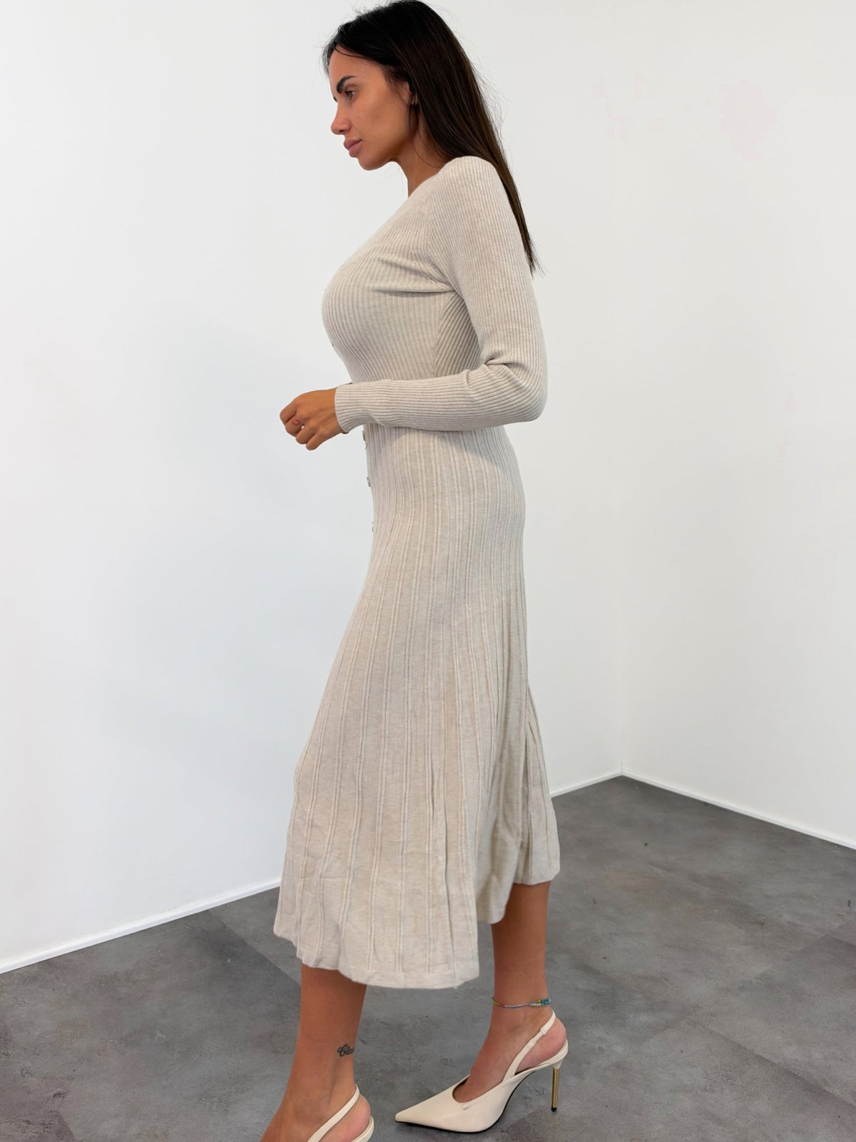 Abito Sissi - Beige - SAINTH