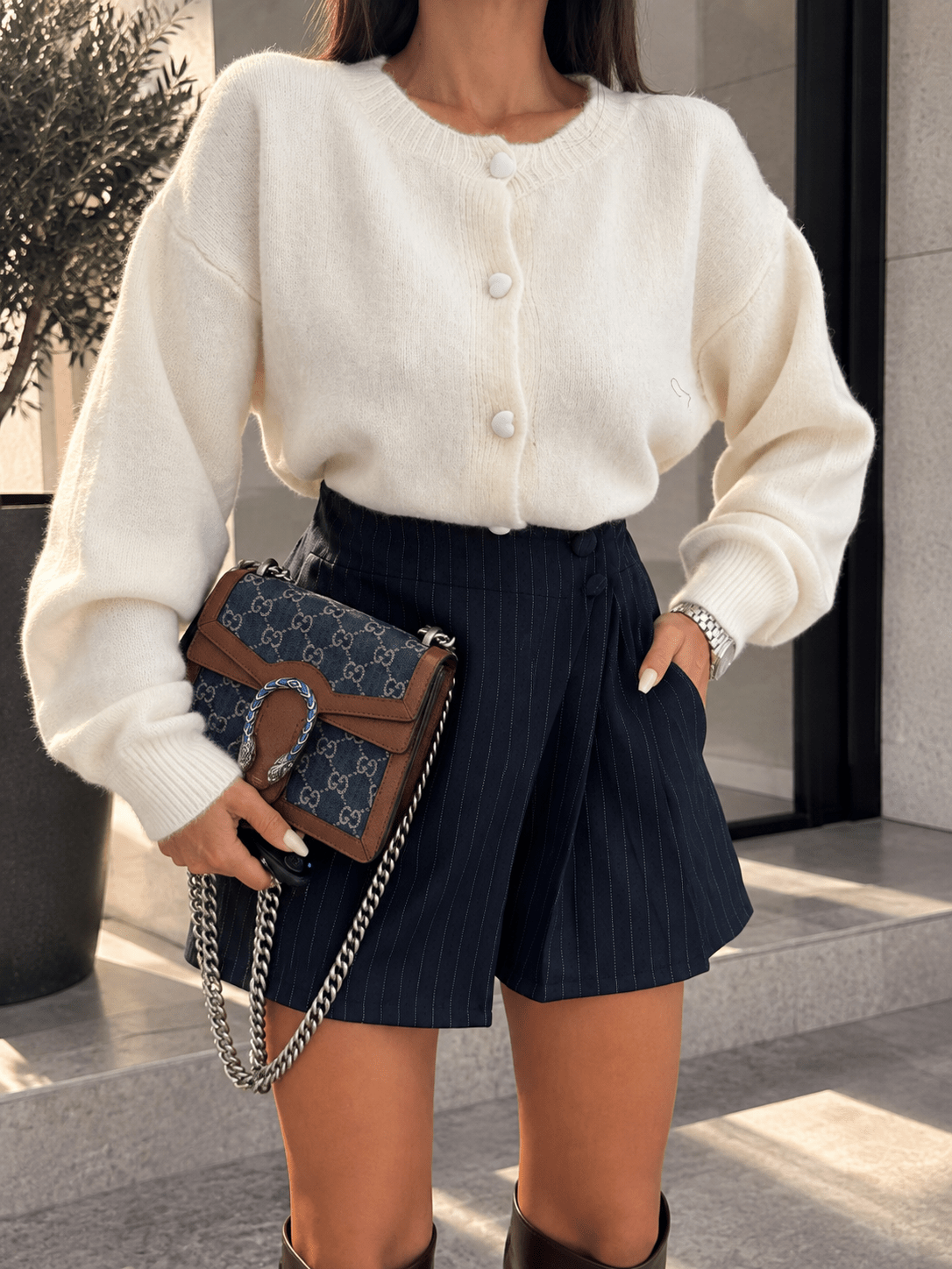 Cardigan Heart - Burro - SAINTH
