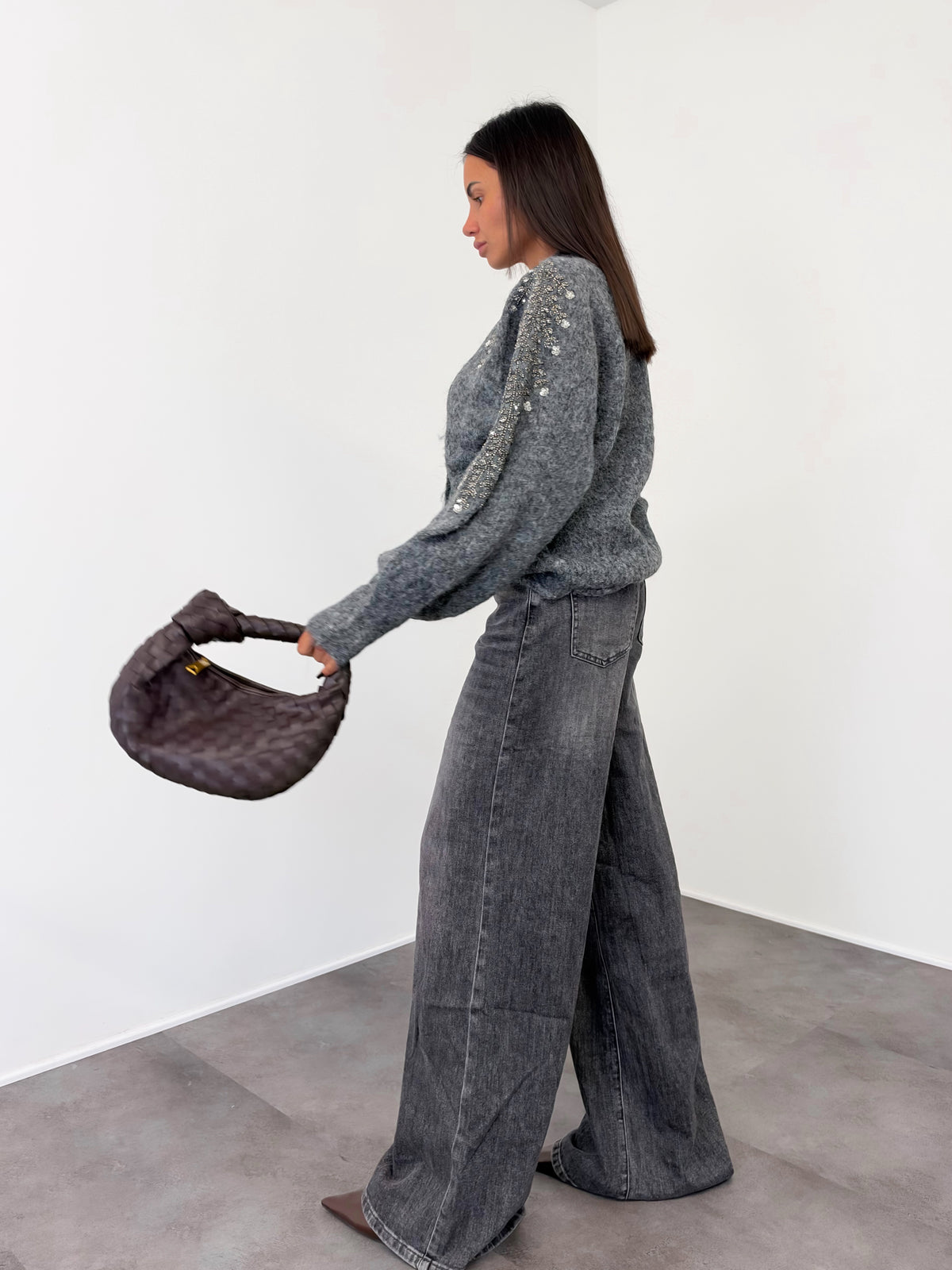 Jeans Perla15 - Grigio
