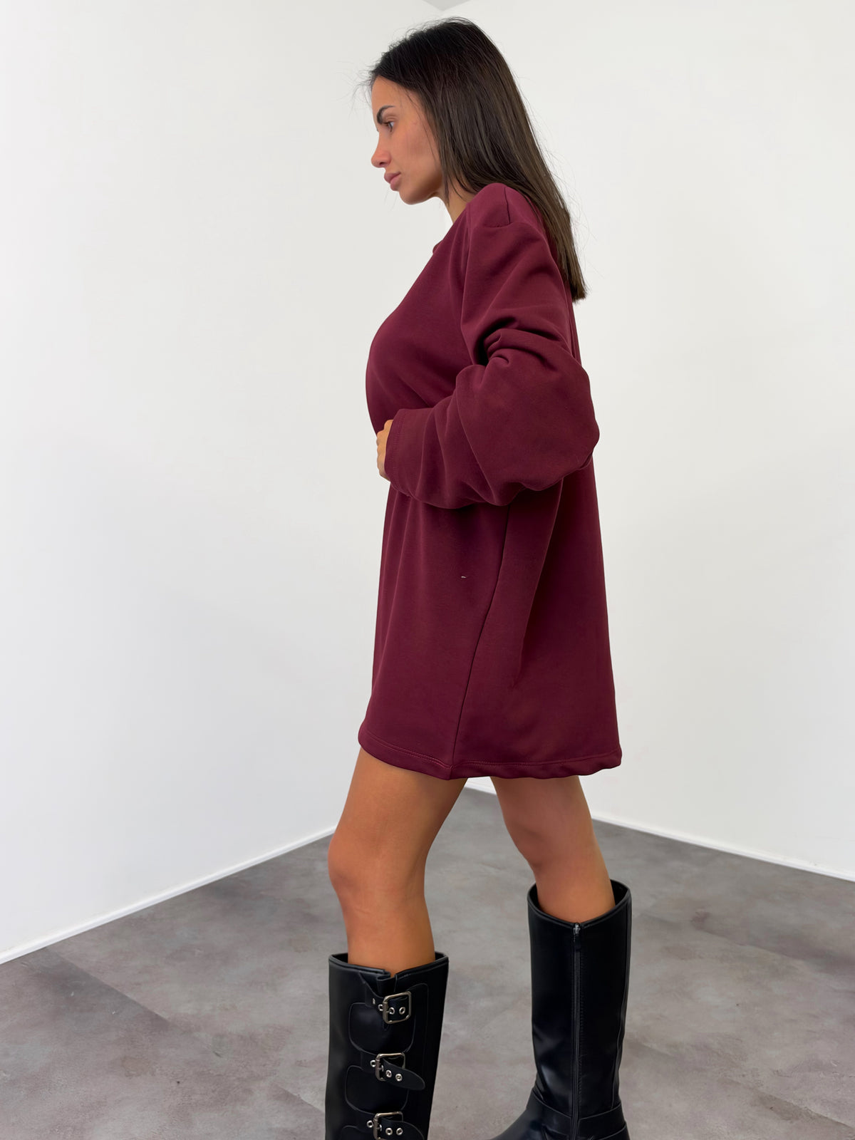 Felpa Maxi Spalla - Bordeaux
