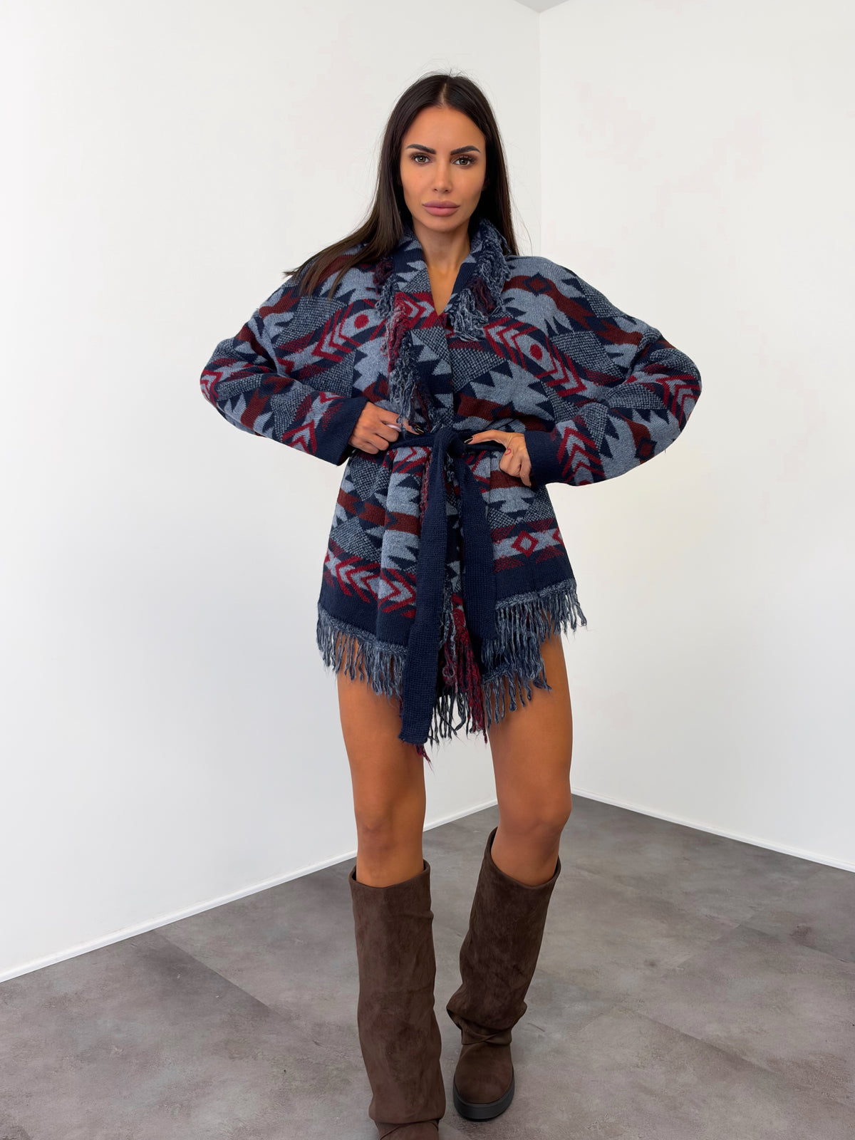 Cardigan Triangle 2.0 - Blu Celeste