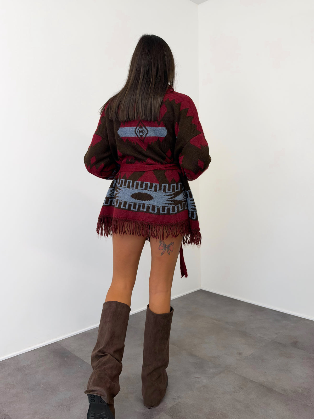 Cardigan Triangle 2.0 - Bordeaux Indaco