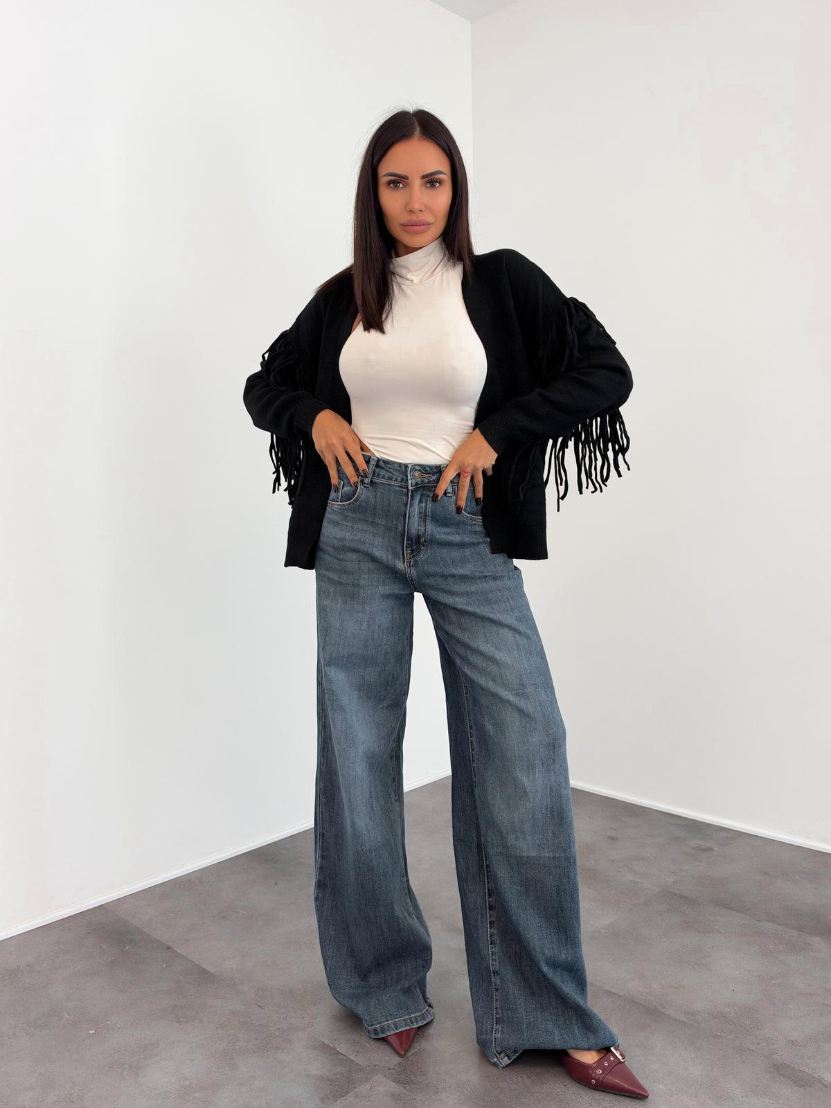 Cardigan Nappine - Nera