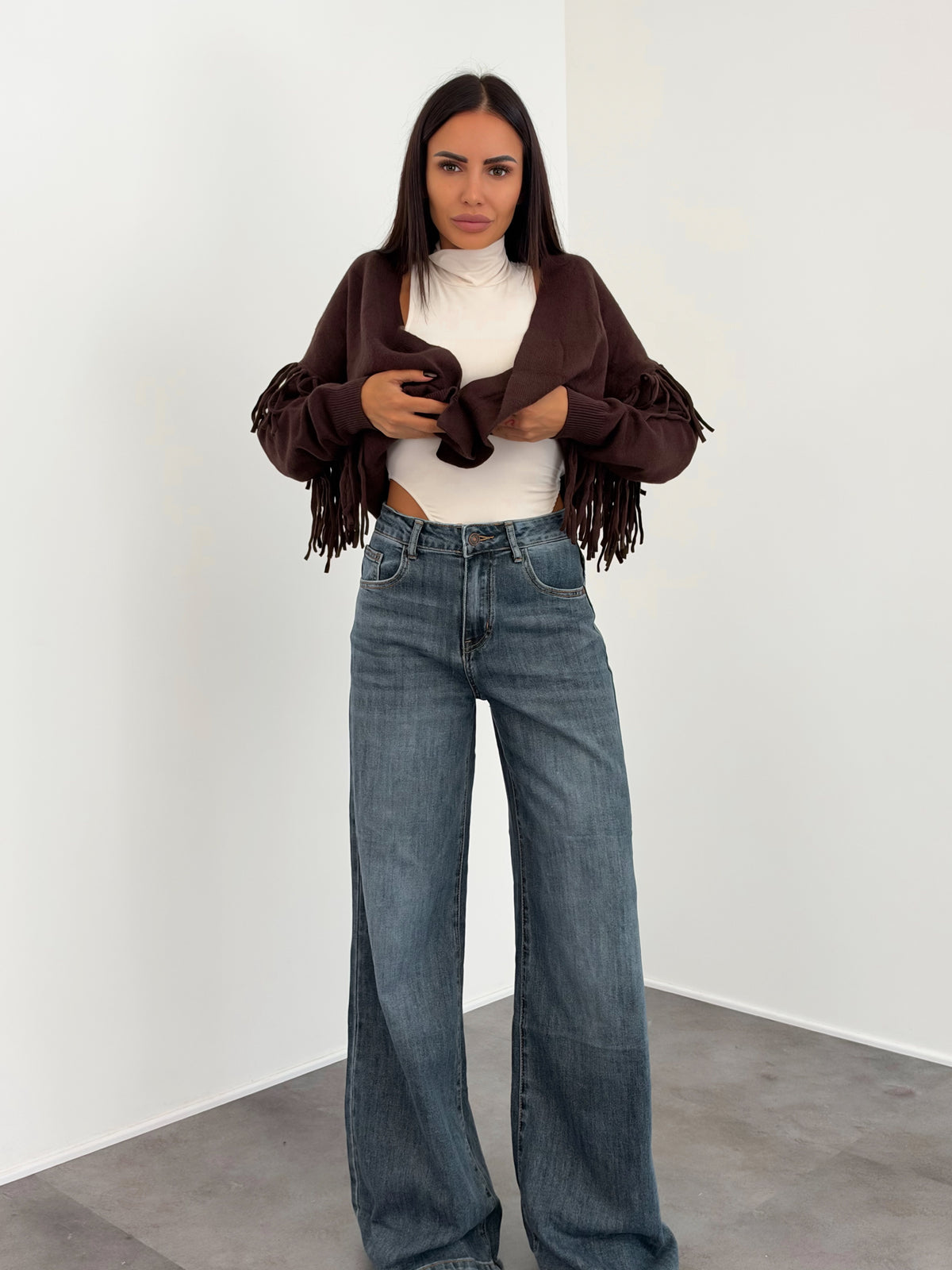 Cardigan Nappine - Marrone