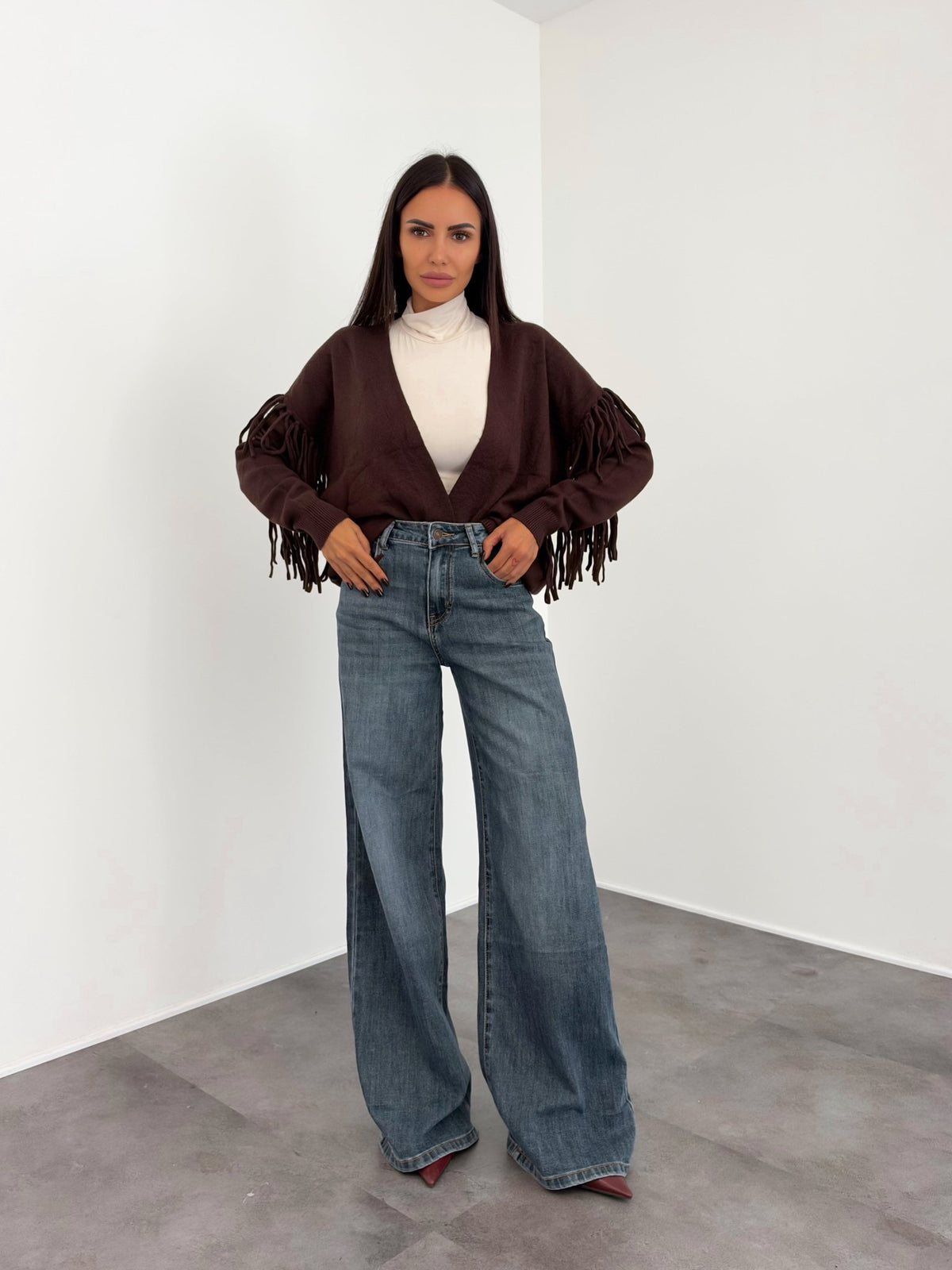 Cardigan Nappine - Marrone - SAINTH