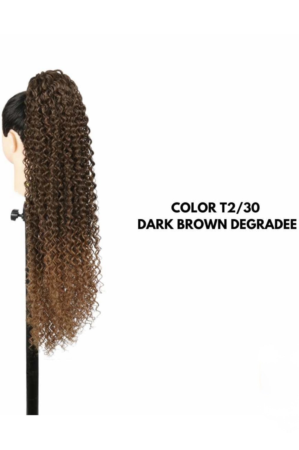 Coda Effetto Afro - Degradé Castano - SAINTH