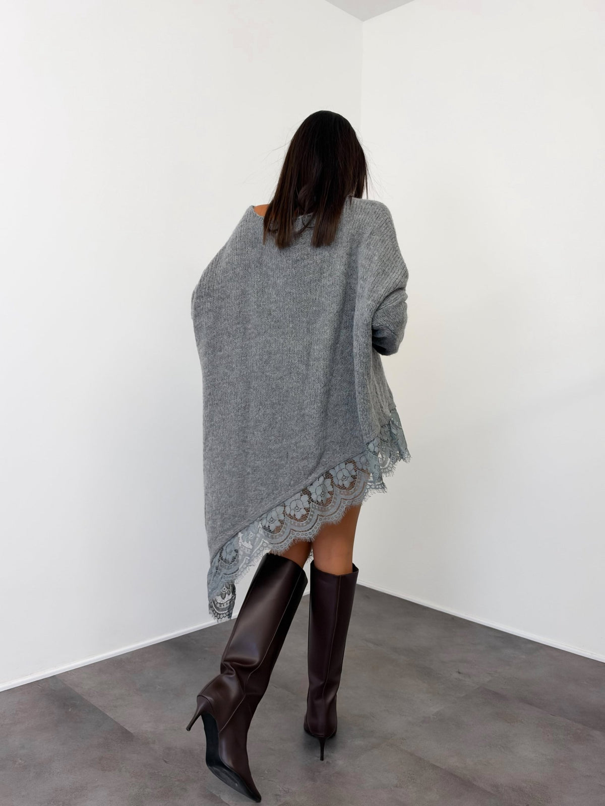 Abito Pull Vertice - Grigio - SAINTH