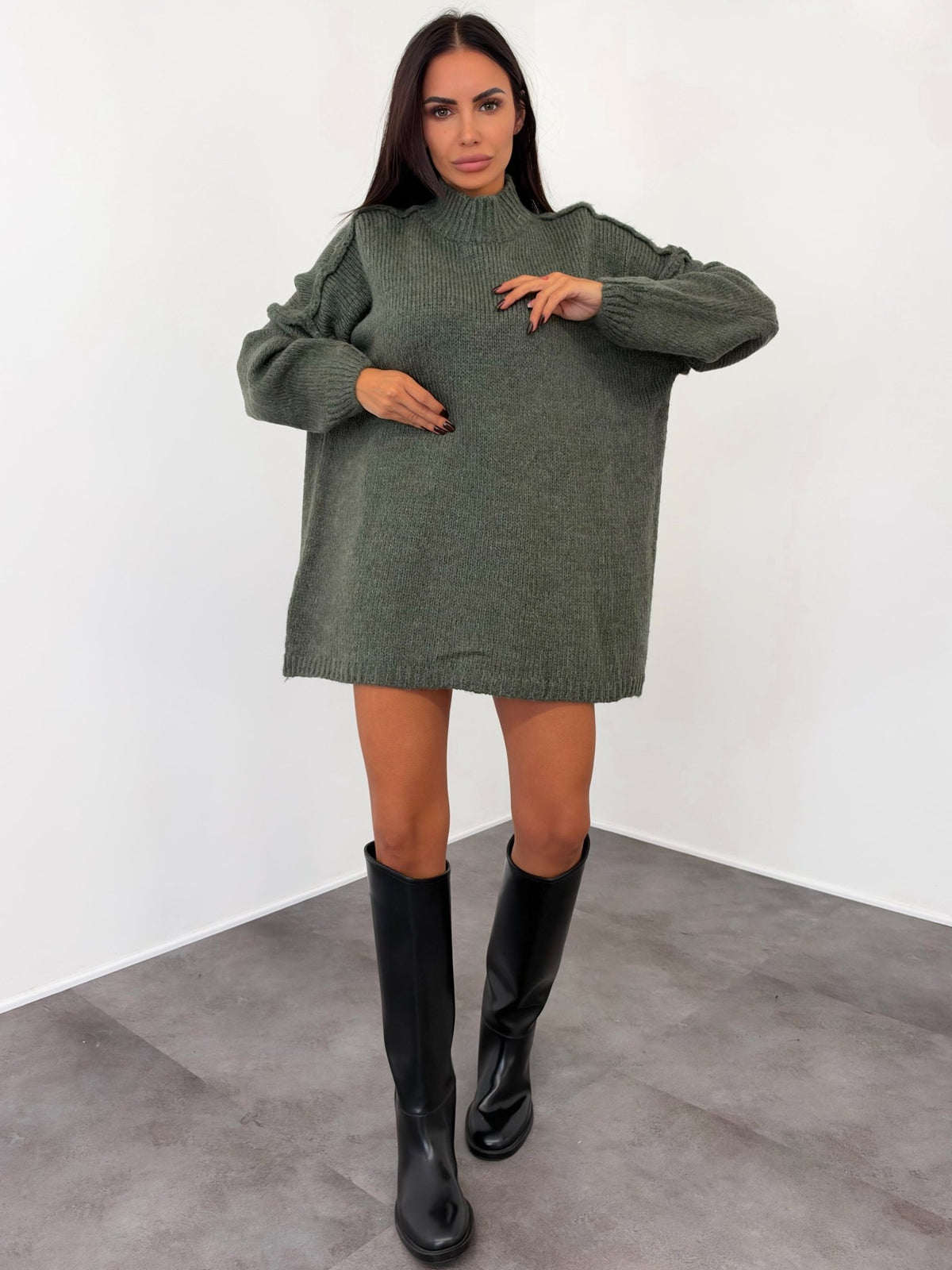 Maxi Pull Ocean - Army Green - SAINTH
