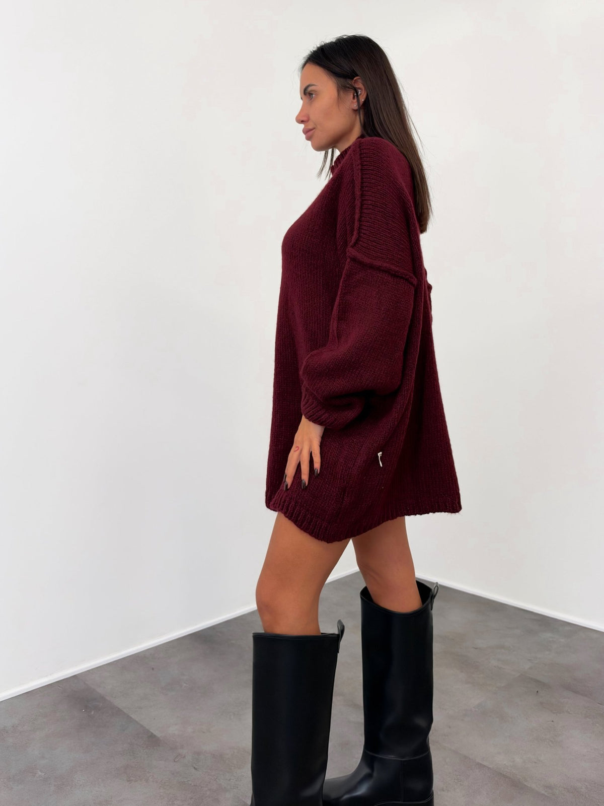 Maxi Pull Ocean - Bordeaux - SAINTH