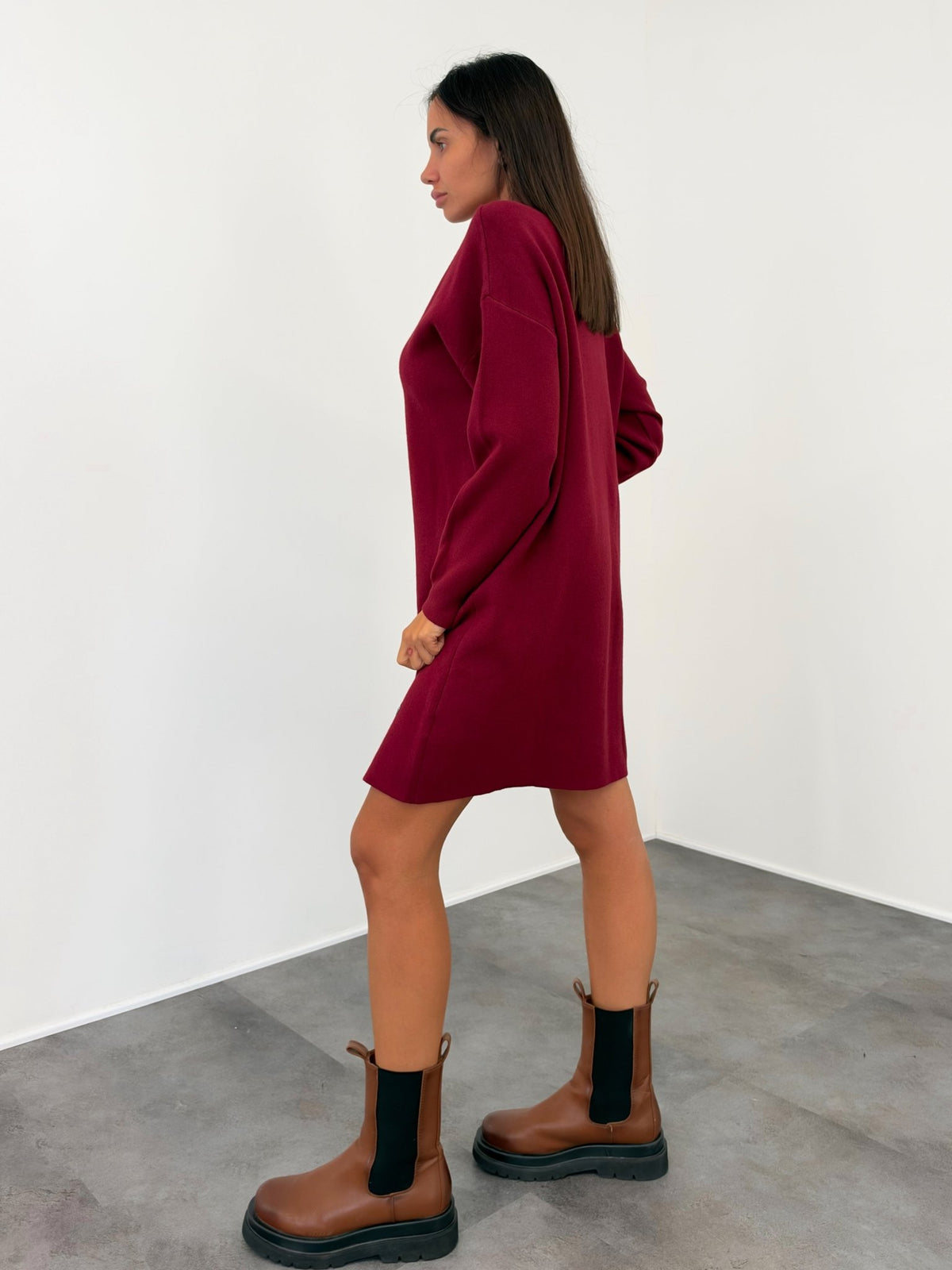 Abito Pull Margot - Bordeaux - SAINTH