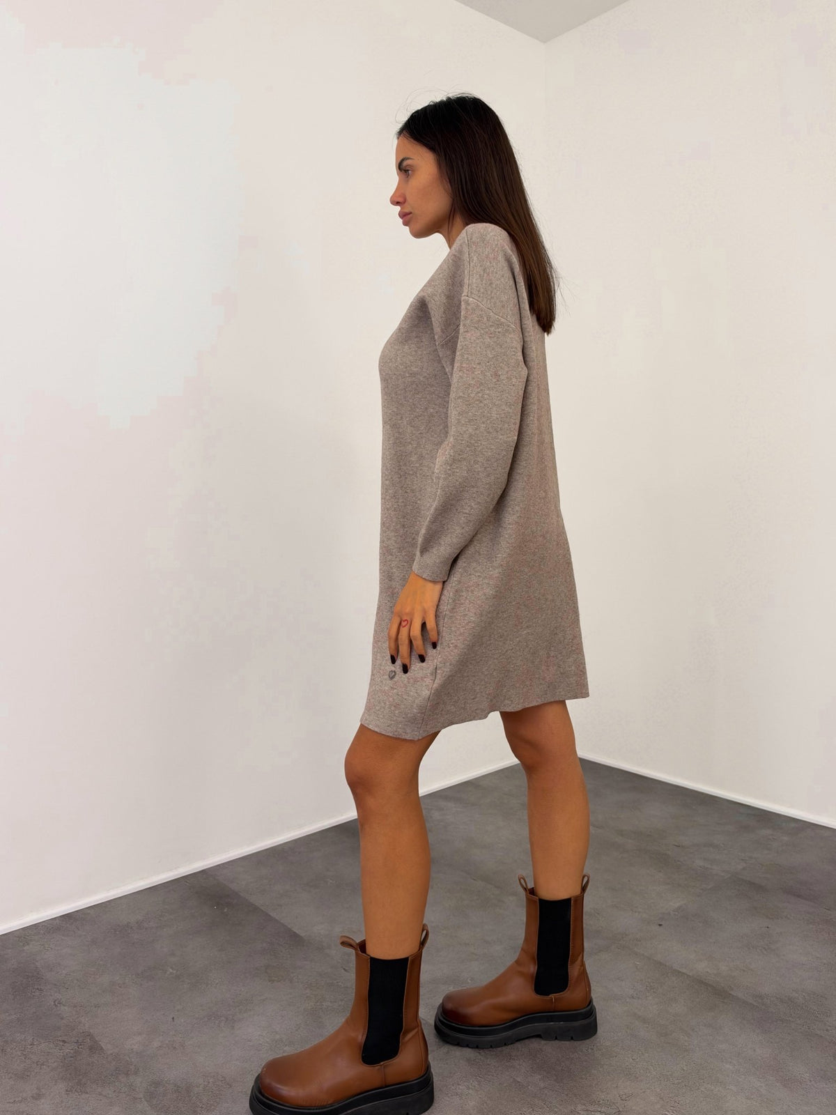 Abito Pull Margot - Tortora - SAINTH