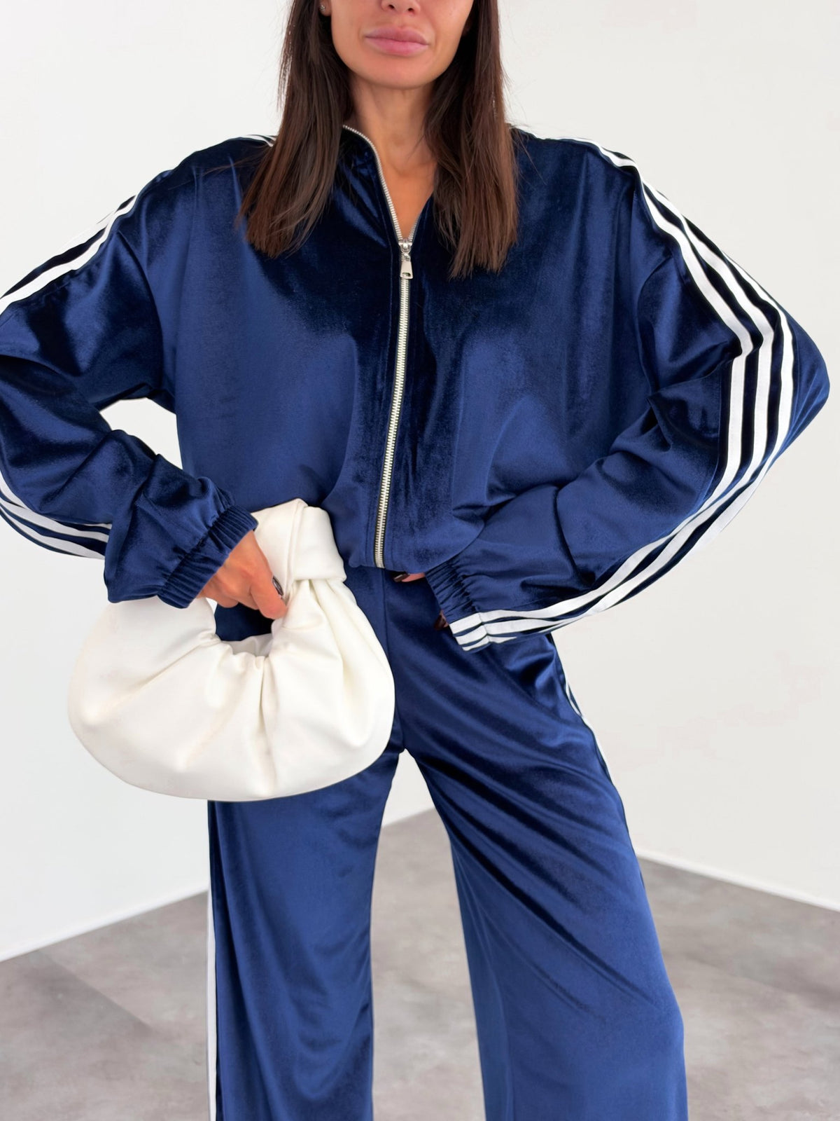 Coordinato Tuta Glossy - Blu - SAINTH