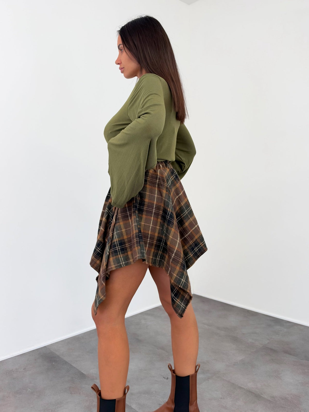 Maglia Bat MistoCashmere - Army Green - SAINTH