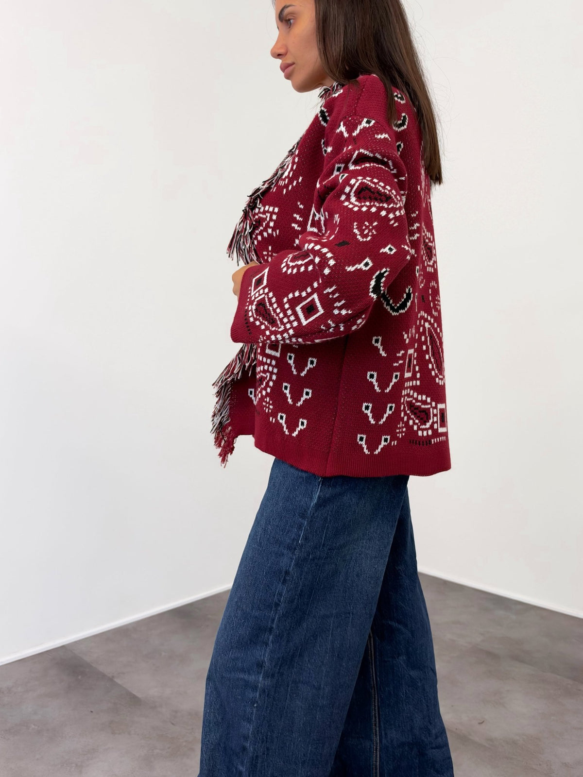 Cardigan Tribù - Bordeaux - SAINTH