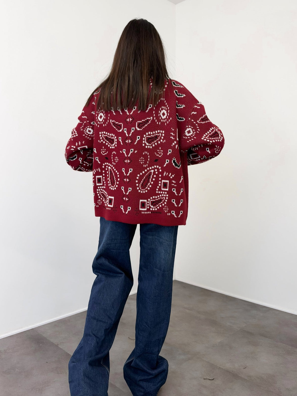 Cardigan Tribù - Bordeaux - SAINTH