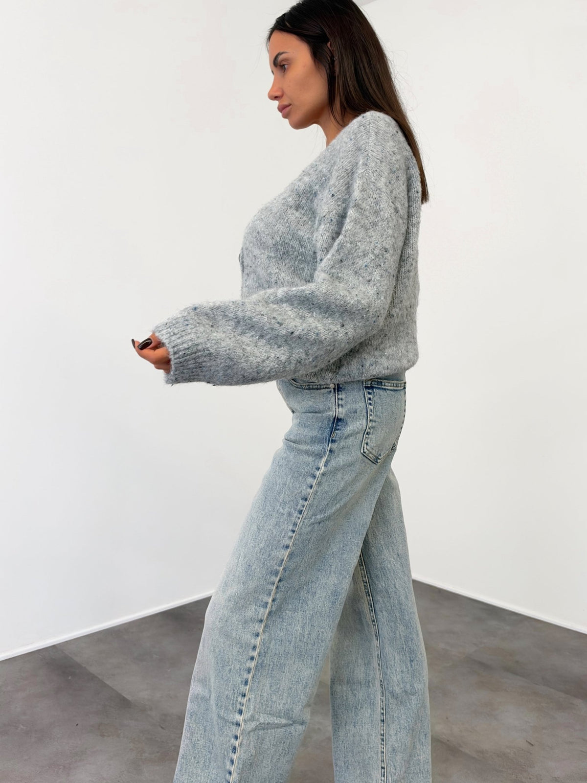 Cardigan Dream - Grigio - SAINTH