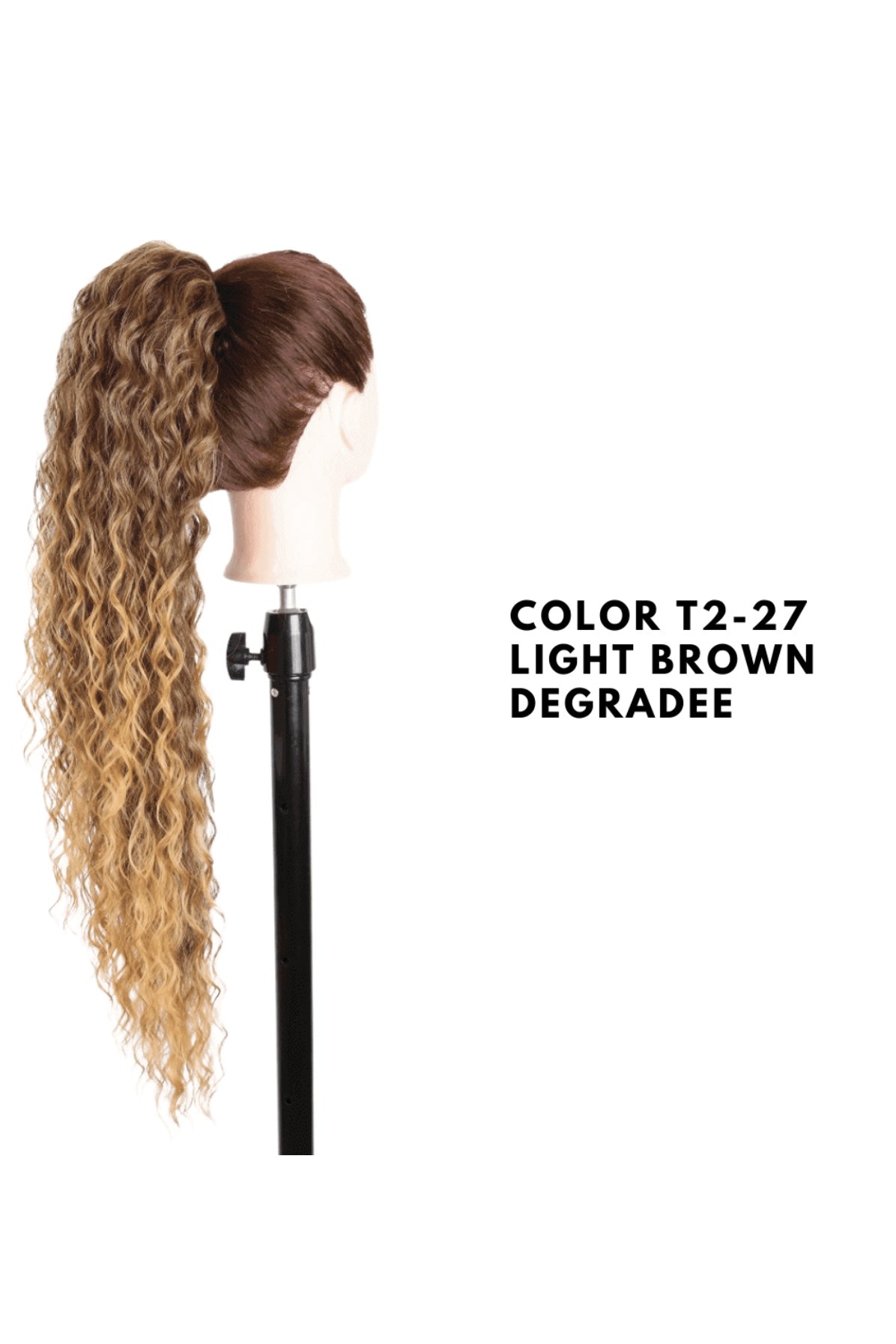 Coda Effetto Riccio - Degradé Castano Chiaro - SAINTH