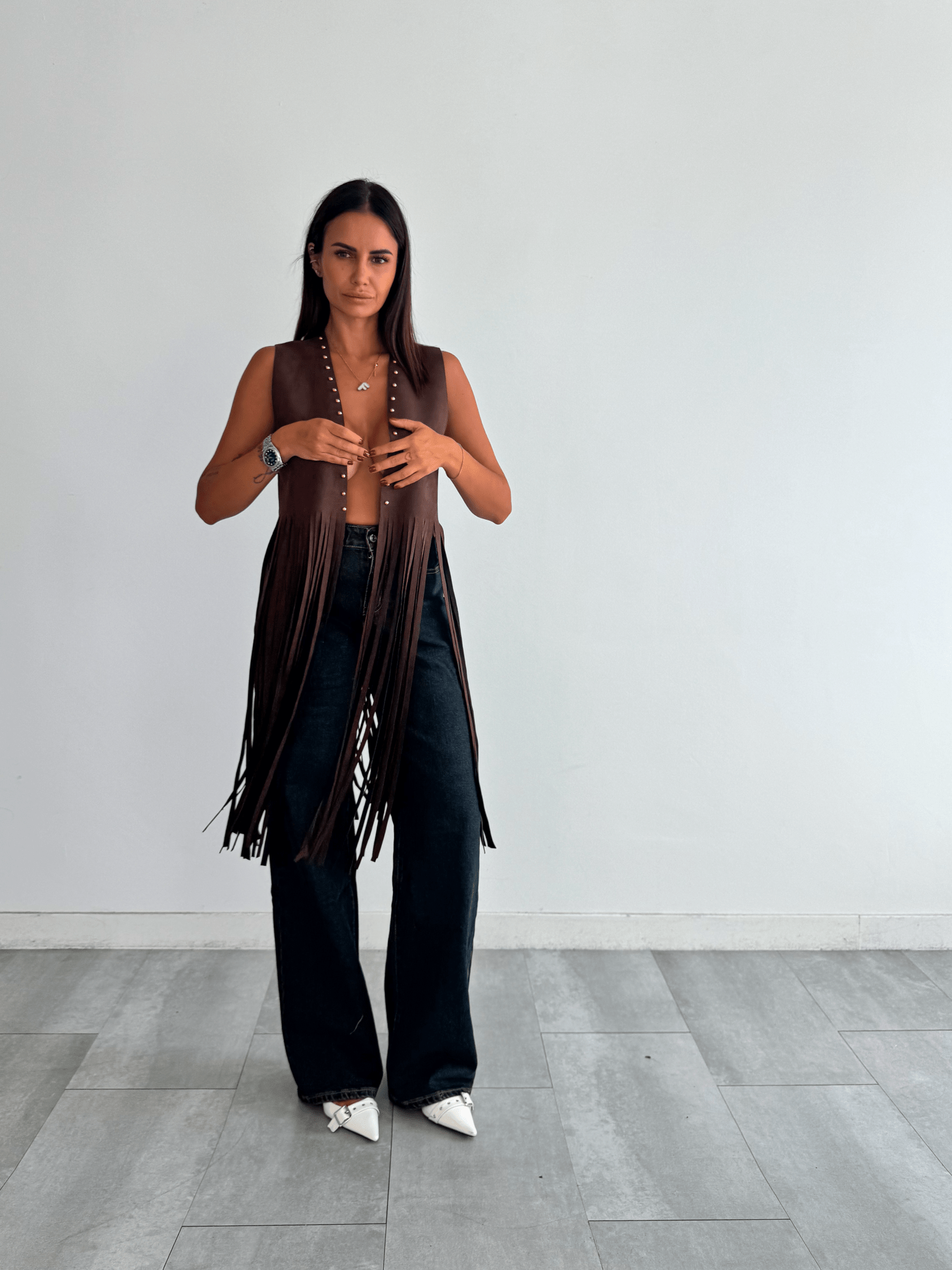 Gilet Spin - Marrone - SAINTH