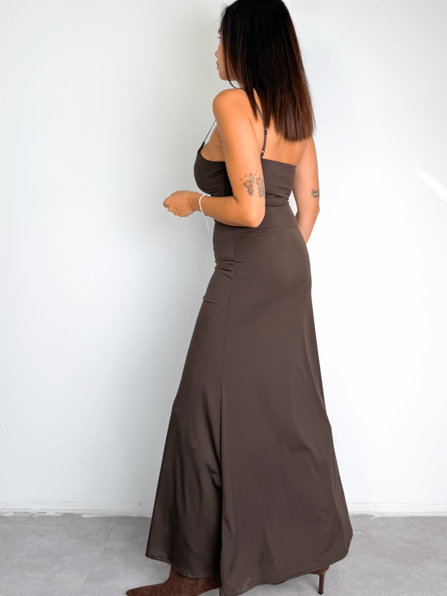 Set Abito + Cardigan - Marrone - SAINTH