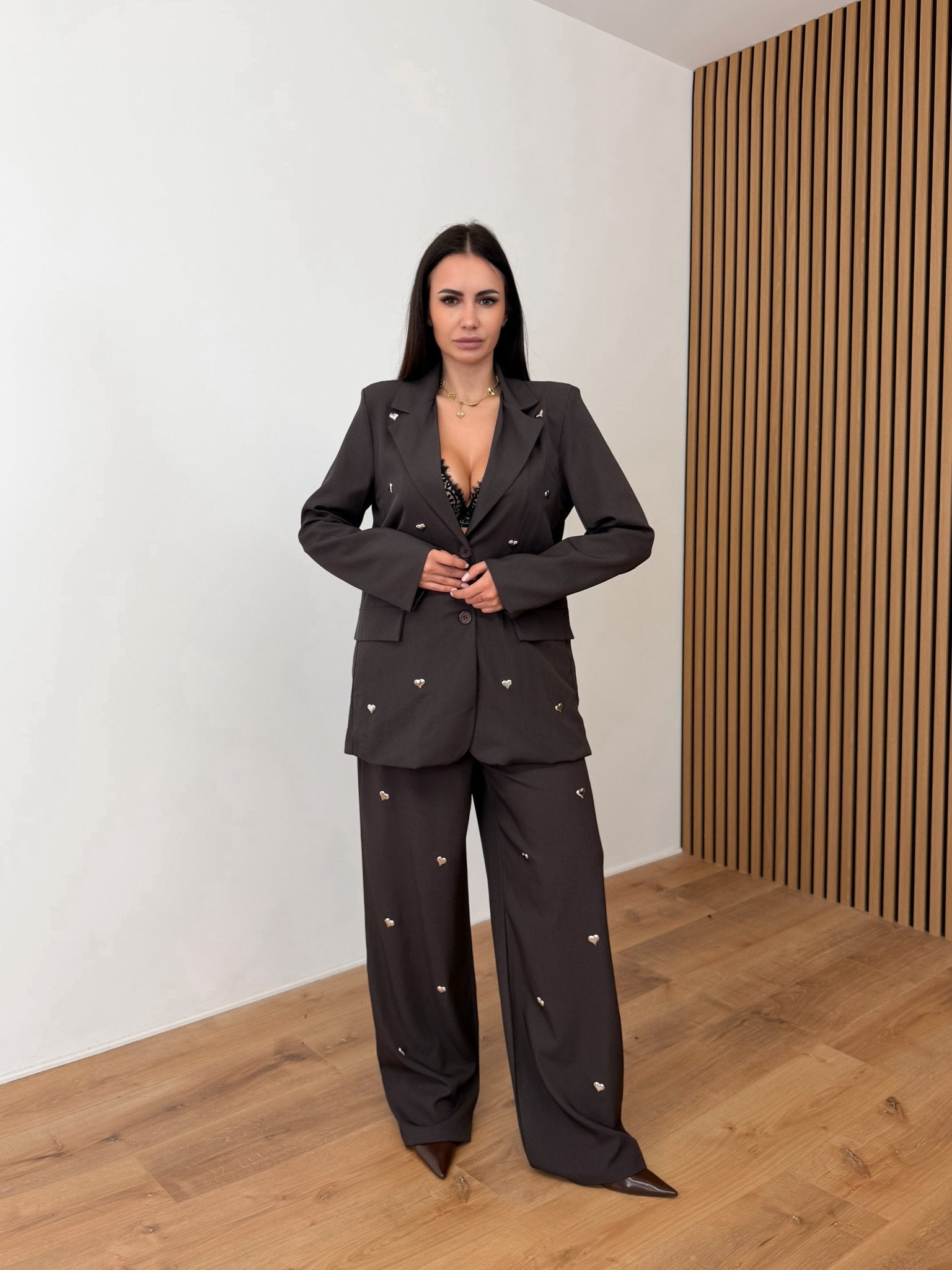 Tailleur Metal Love - Marrone - SAINTH