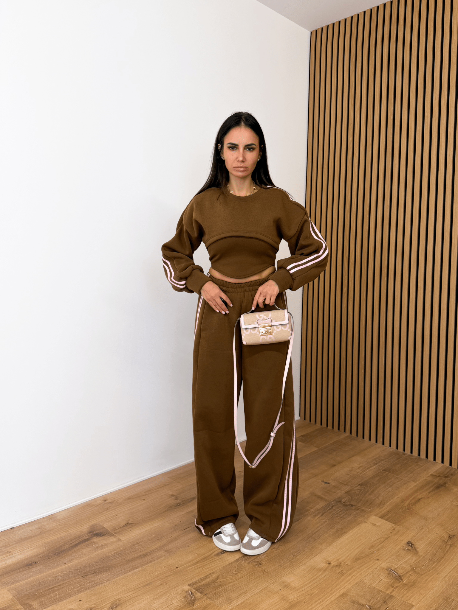 Completo Tuta Tris - Marrone e Rosa - SAINTH