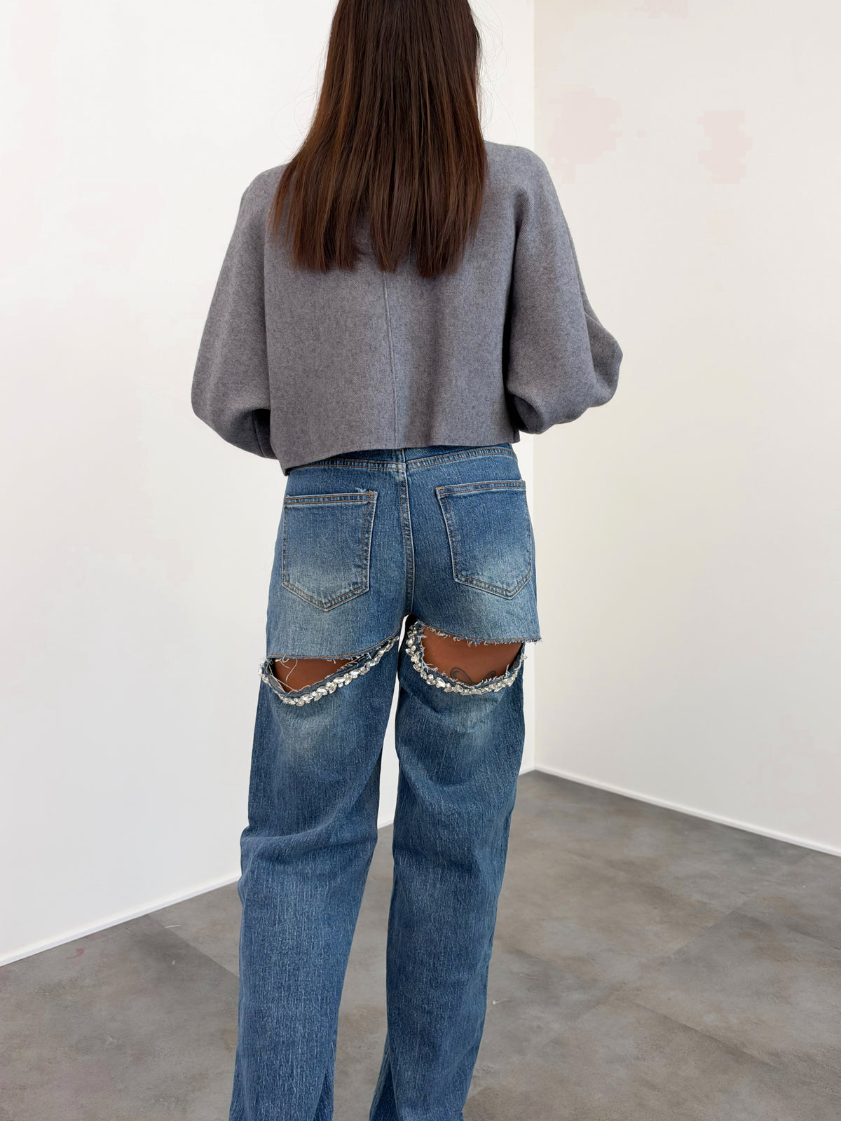 Cardigan Fibbia - Grigio