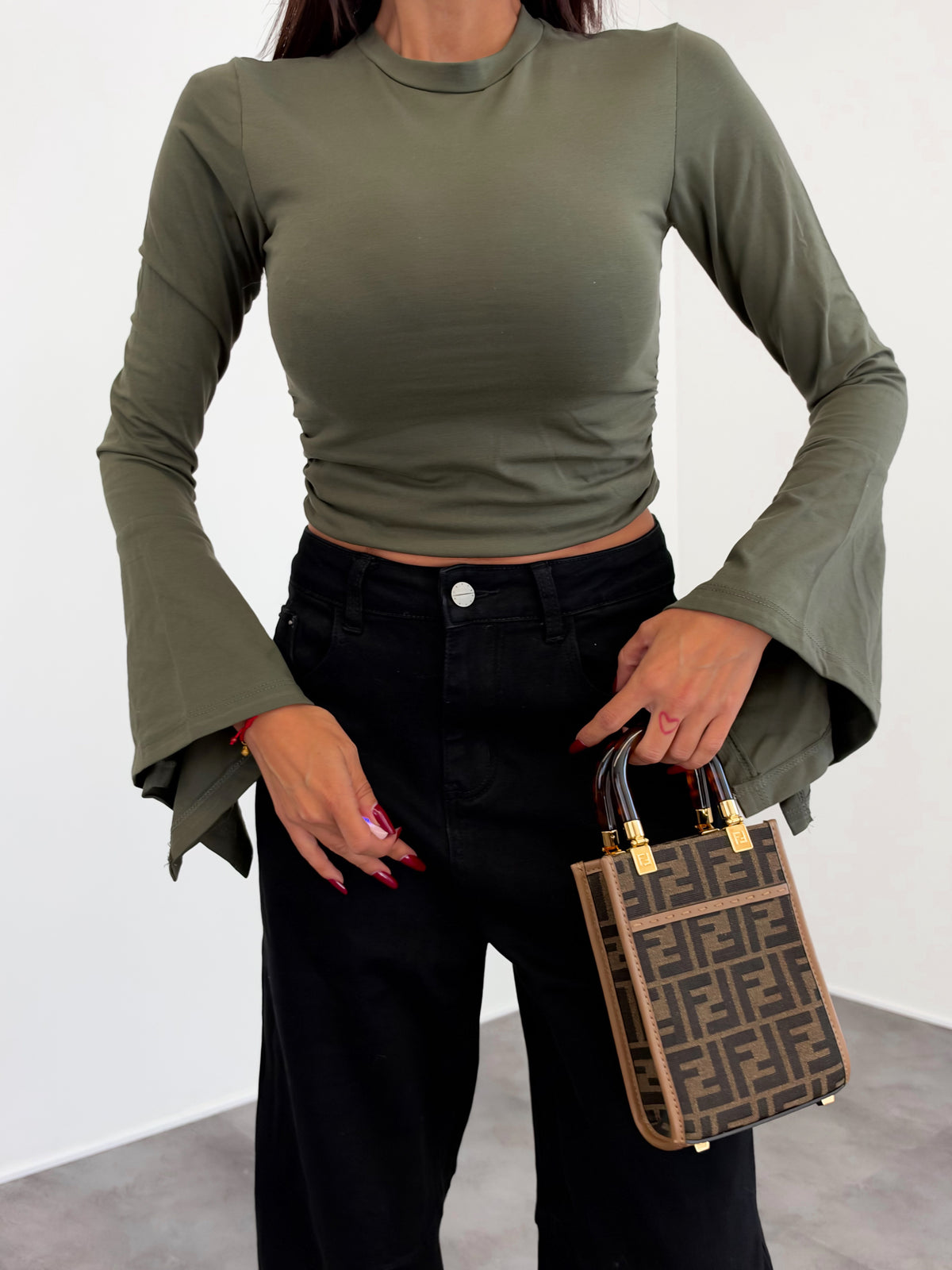 Maglia Batwoman - Army Green