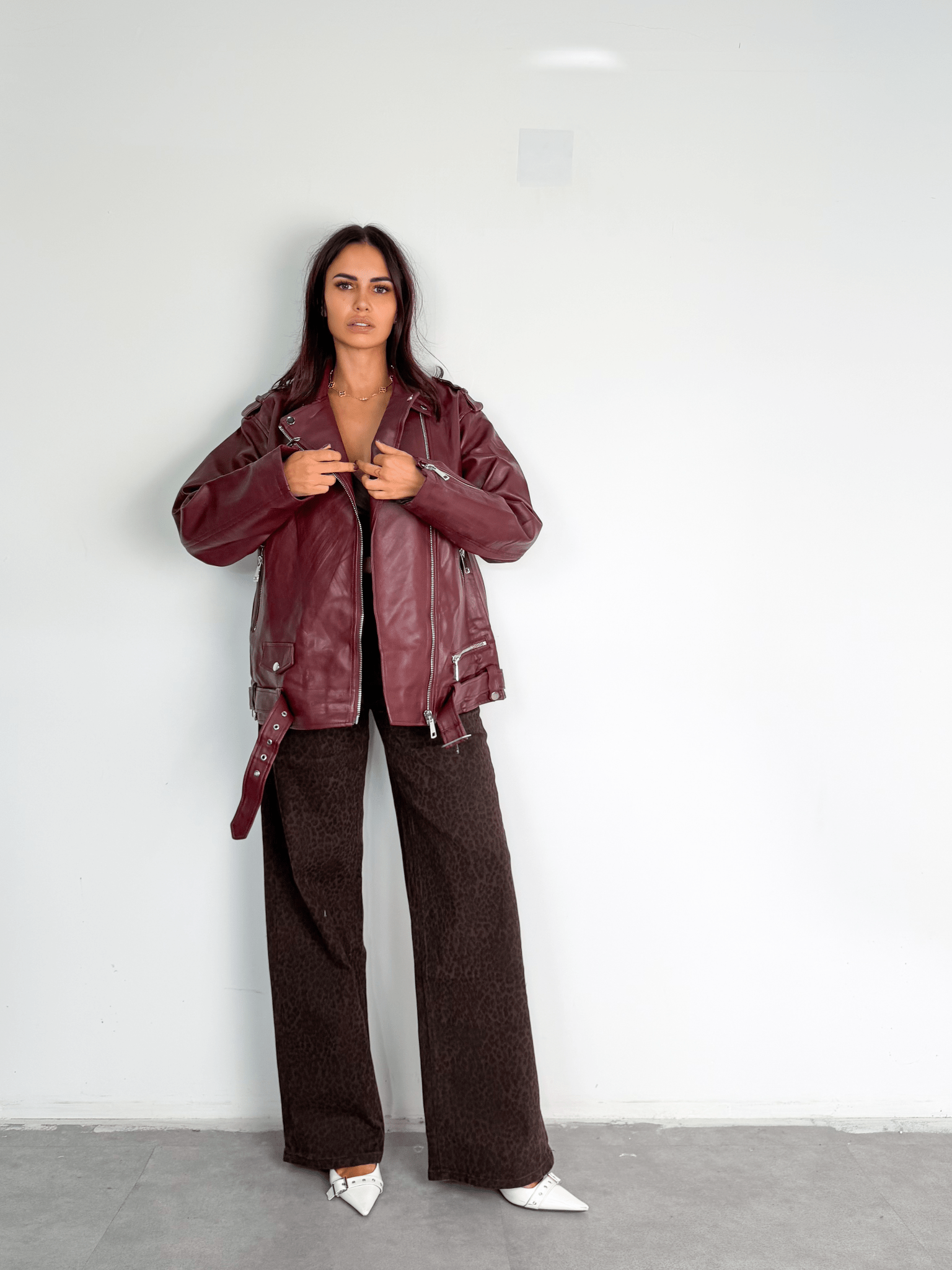 Jeans Graffio - Leopardato Scuro - SAINTH