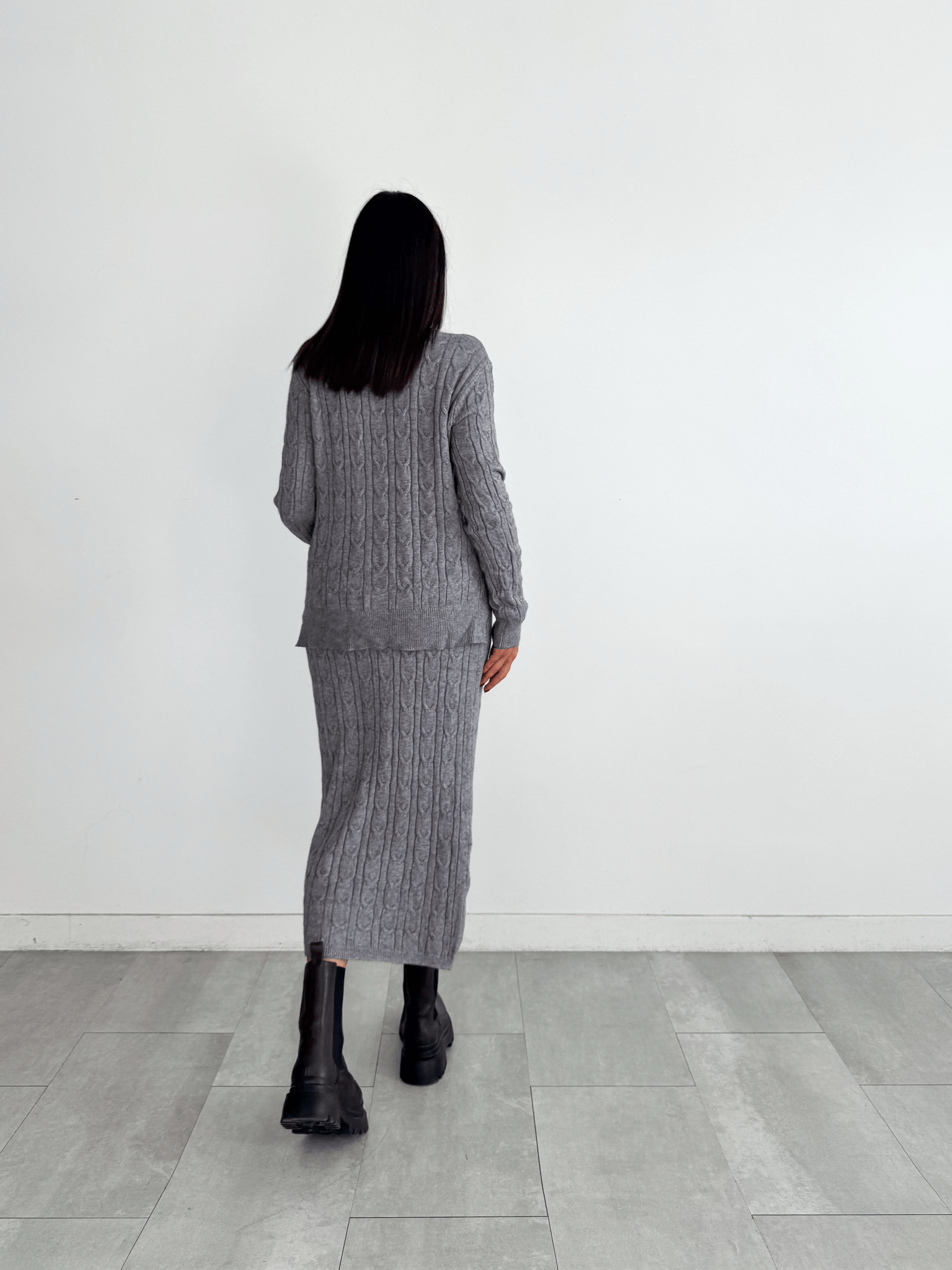 Coordinato Braided - Grigio - SAINTH