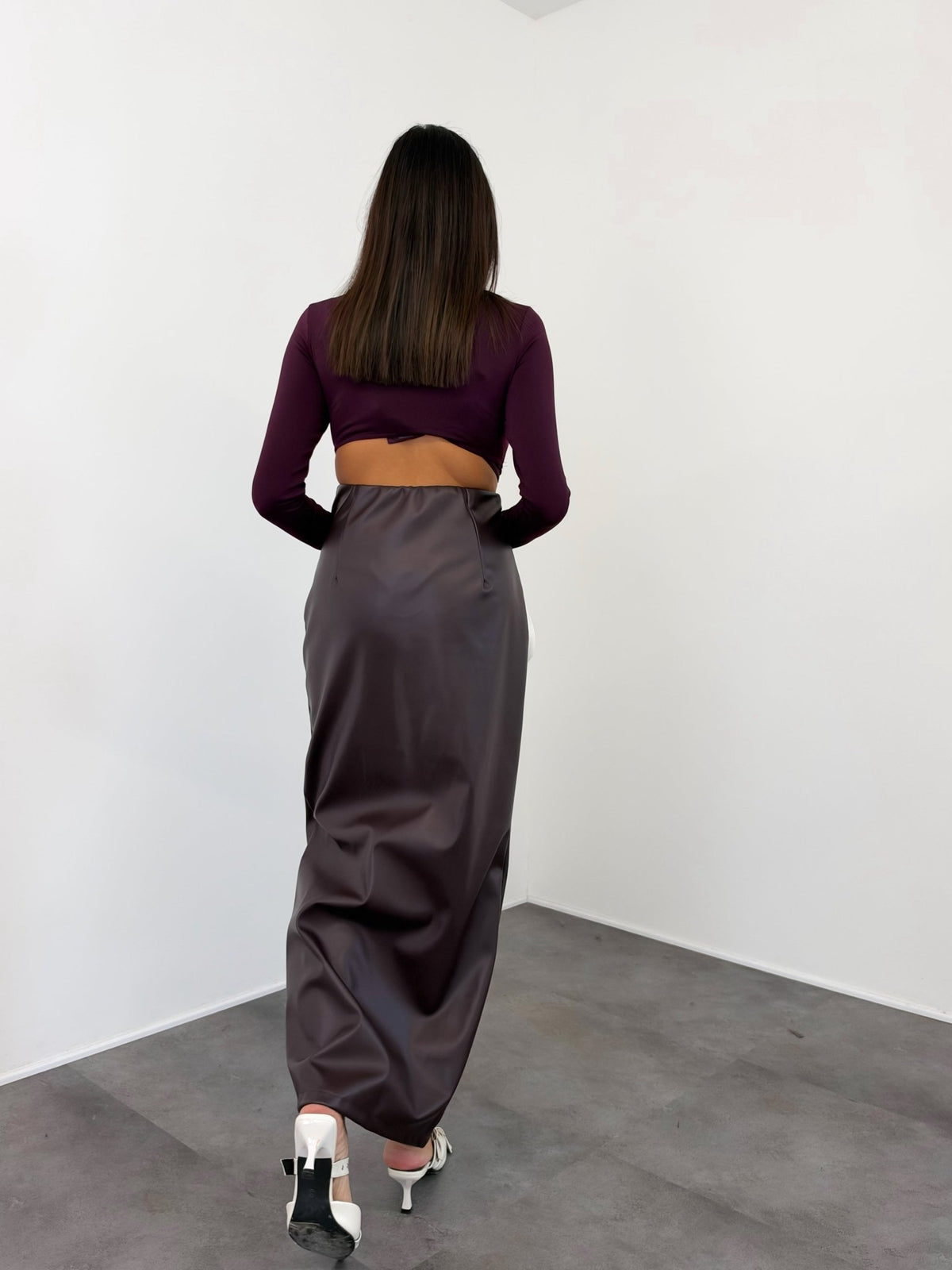 Maglia Crop Mono - Bordeaux - SAINTH