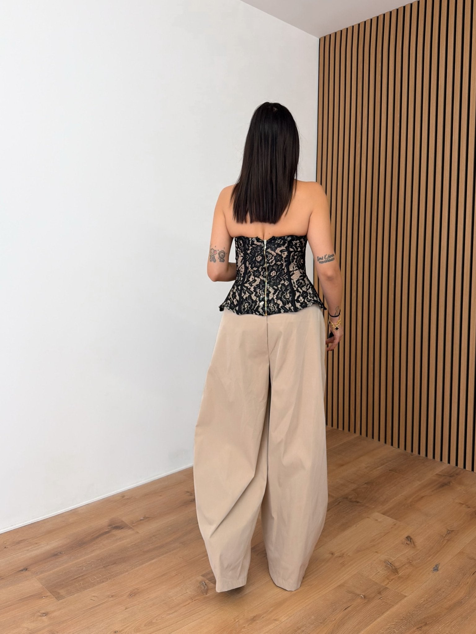 Pantalone Multibottone - Beige - SAINTH