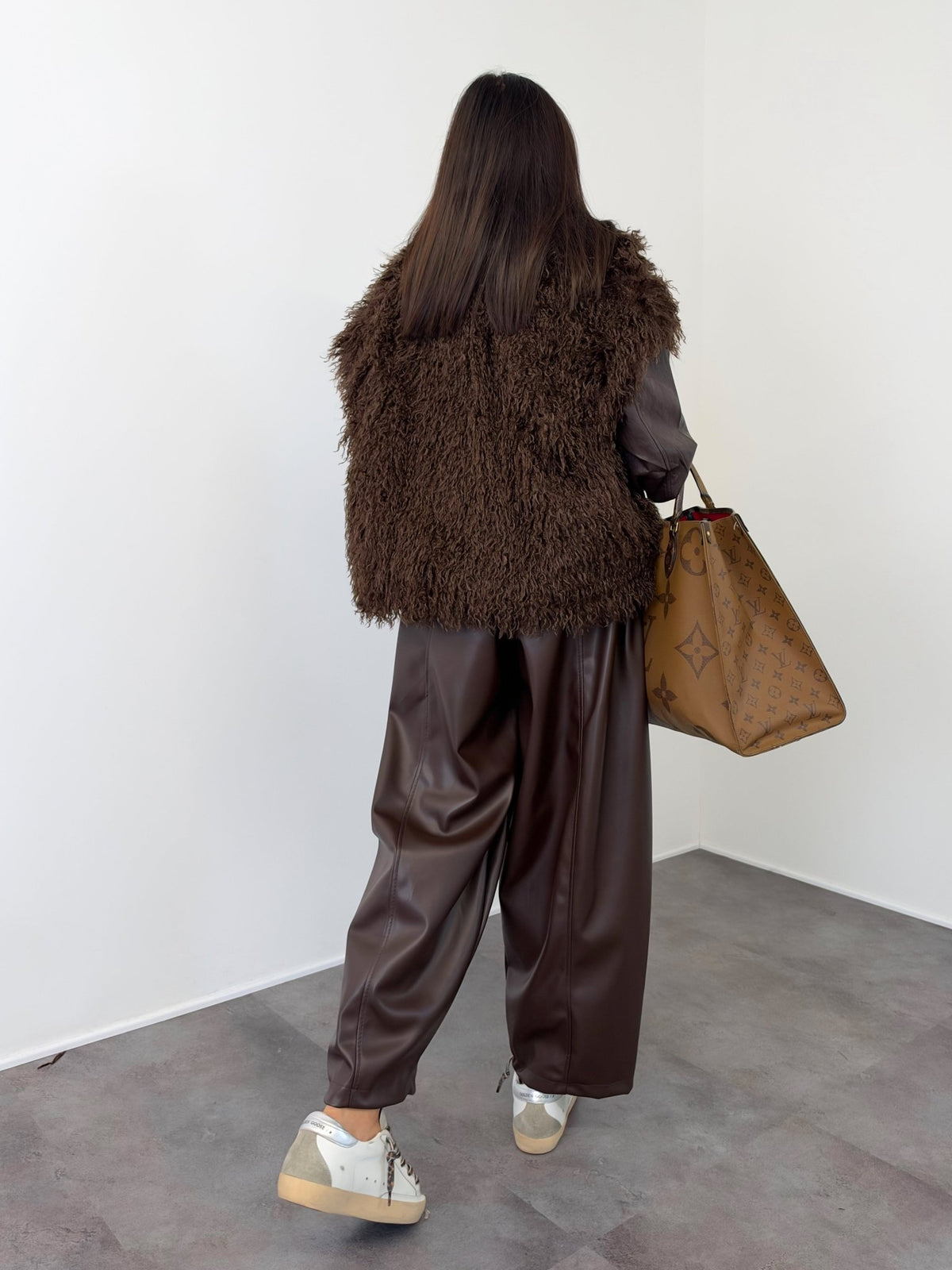 Biker + Gilet Cortina - Marrone - SAINTH