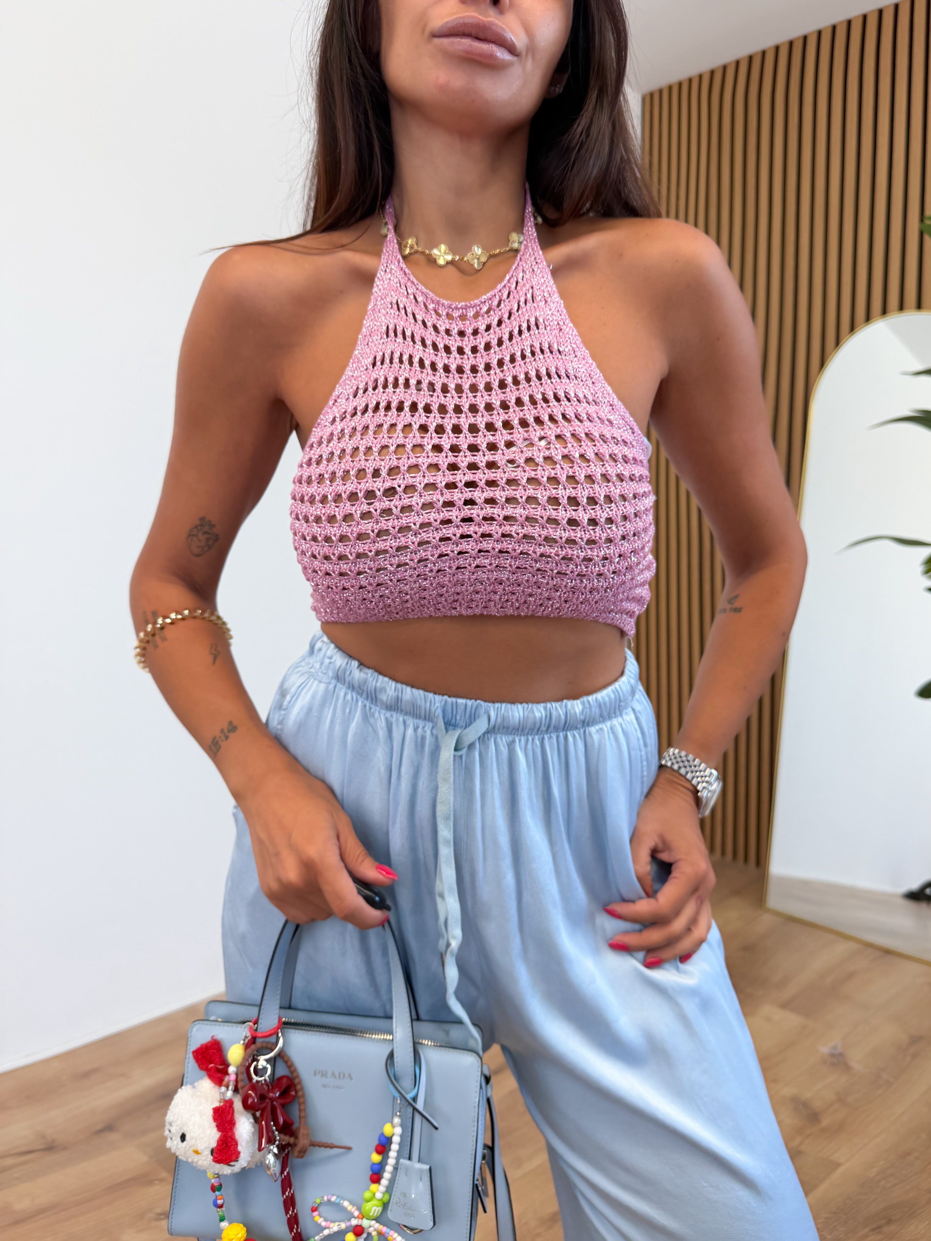 Top Metallic - Rosa