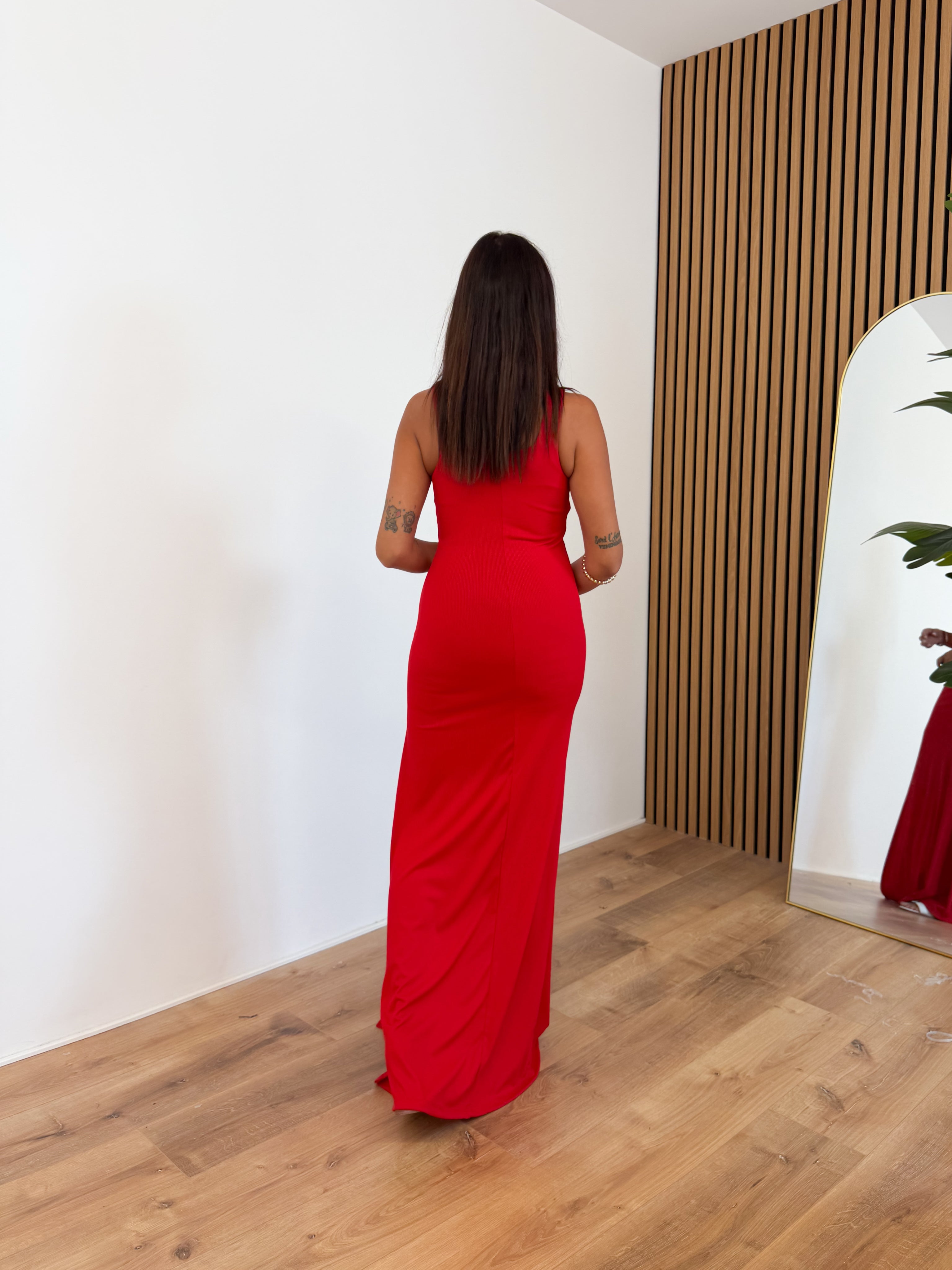 Abito Plain - Rosso