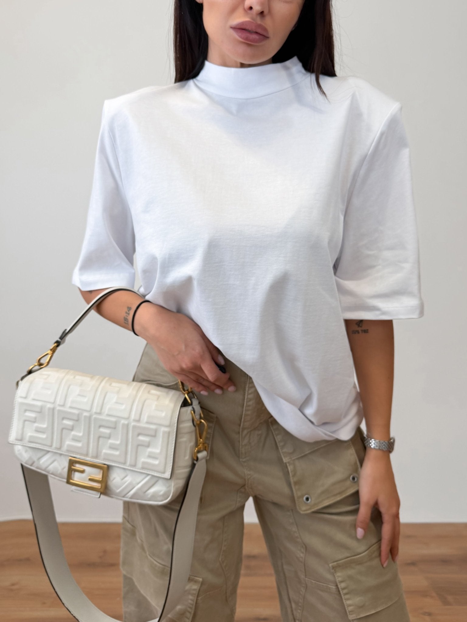 Maglia Over Spalle Interne - Bianca - SAINTH