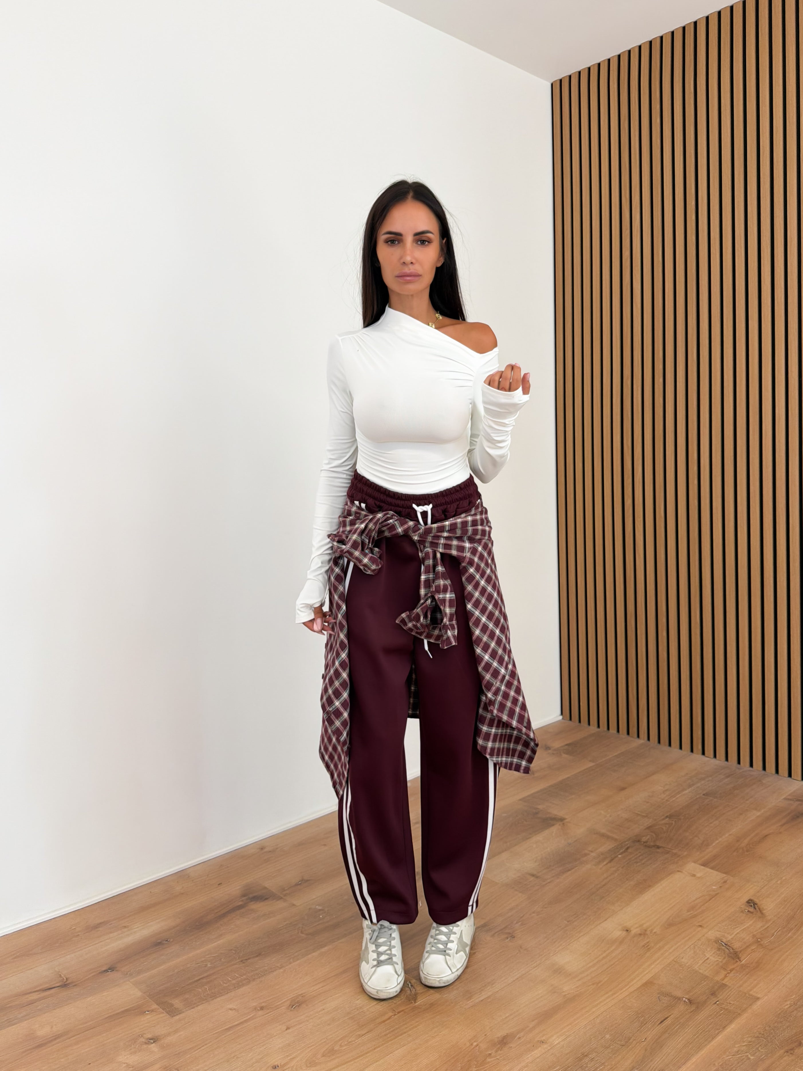Pantalone Tuta Essential - Bordeaux