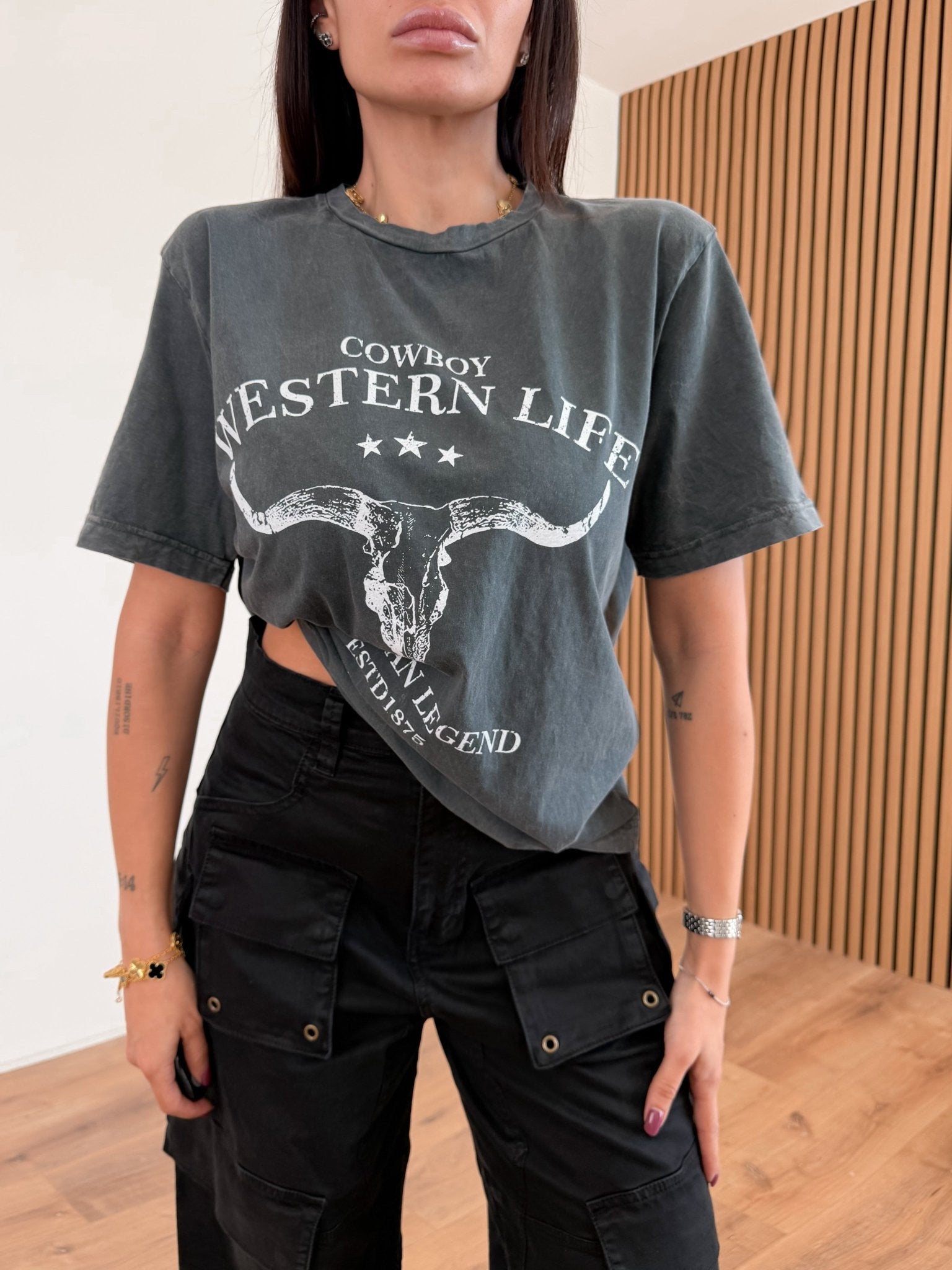 Maglietta Cowboy - Antracite - SAINTH