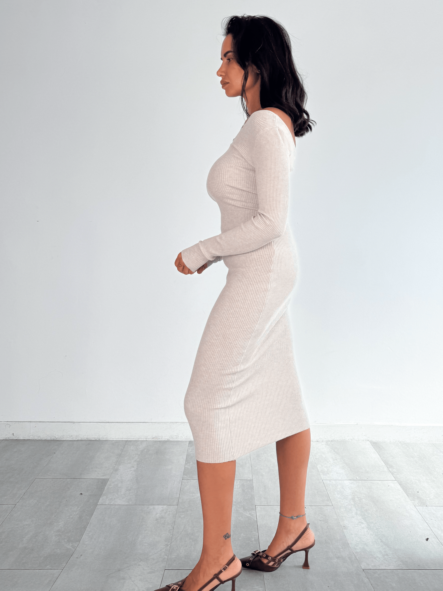 Abito Pull Fascino - Beige - SAINTH