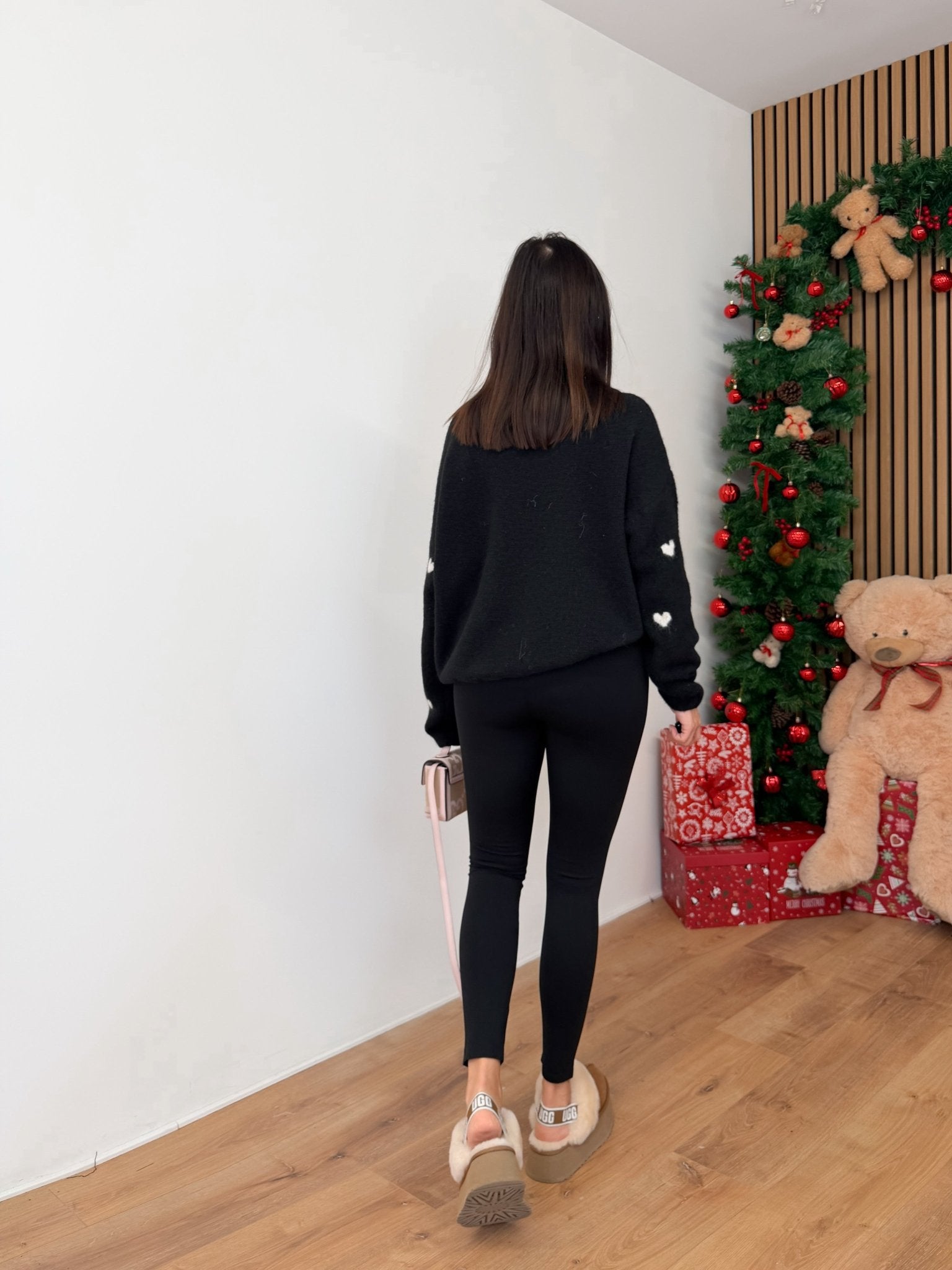 New Leggings Felpato - Nero - SAINTH